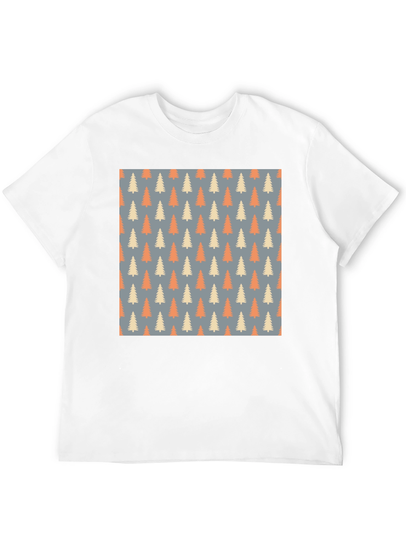 Patterned Trees T-Shirt - Stylish & Comfortable