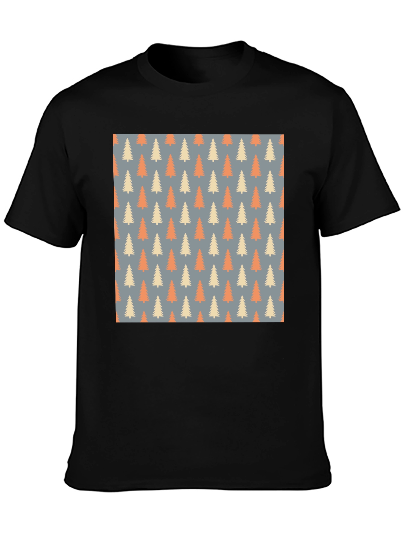 Patterned Trees T-Shirt - Stylish & Comfortable