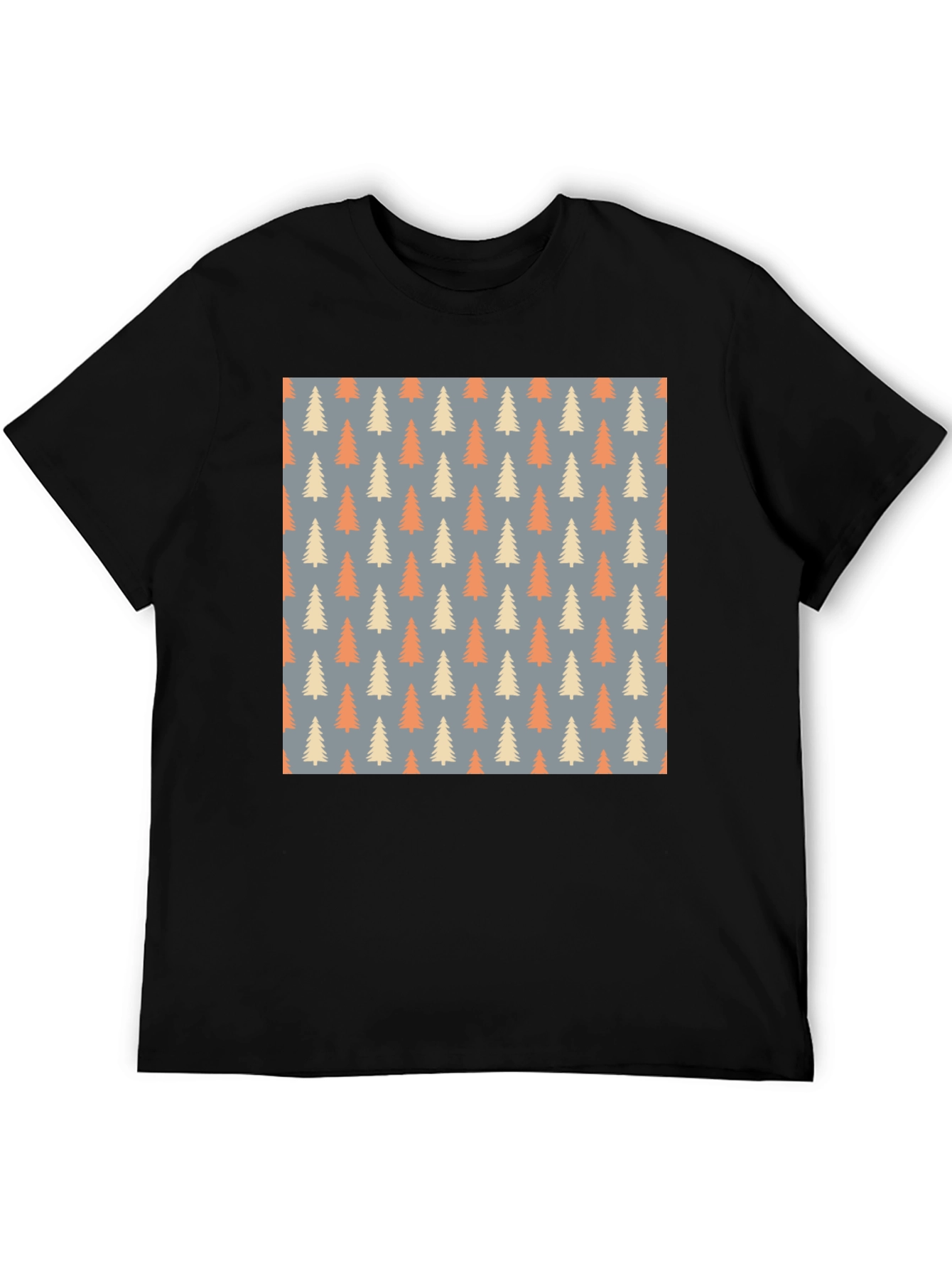 Patterned Trees T-Shirt - Stylish & Comfortable