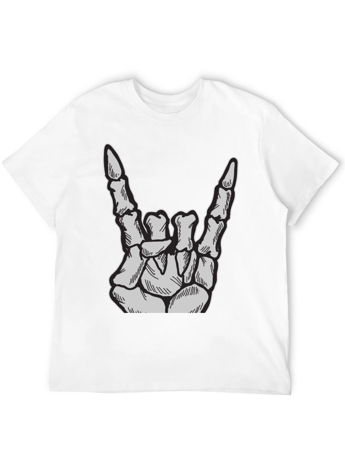 Rock On Skeleton Hand T-Shirt