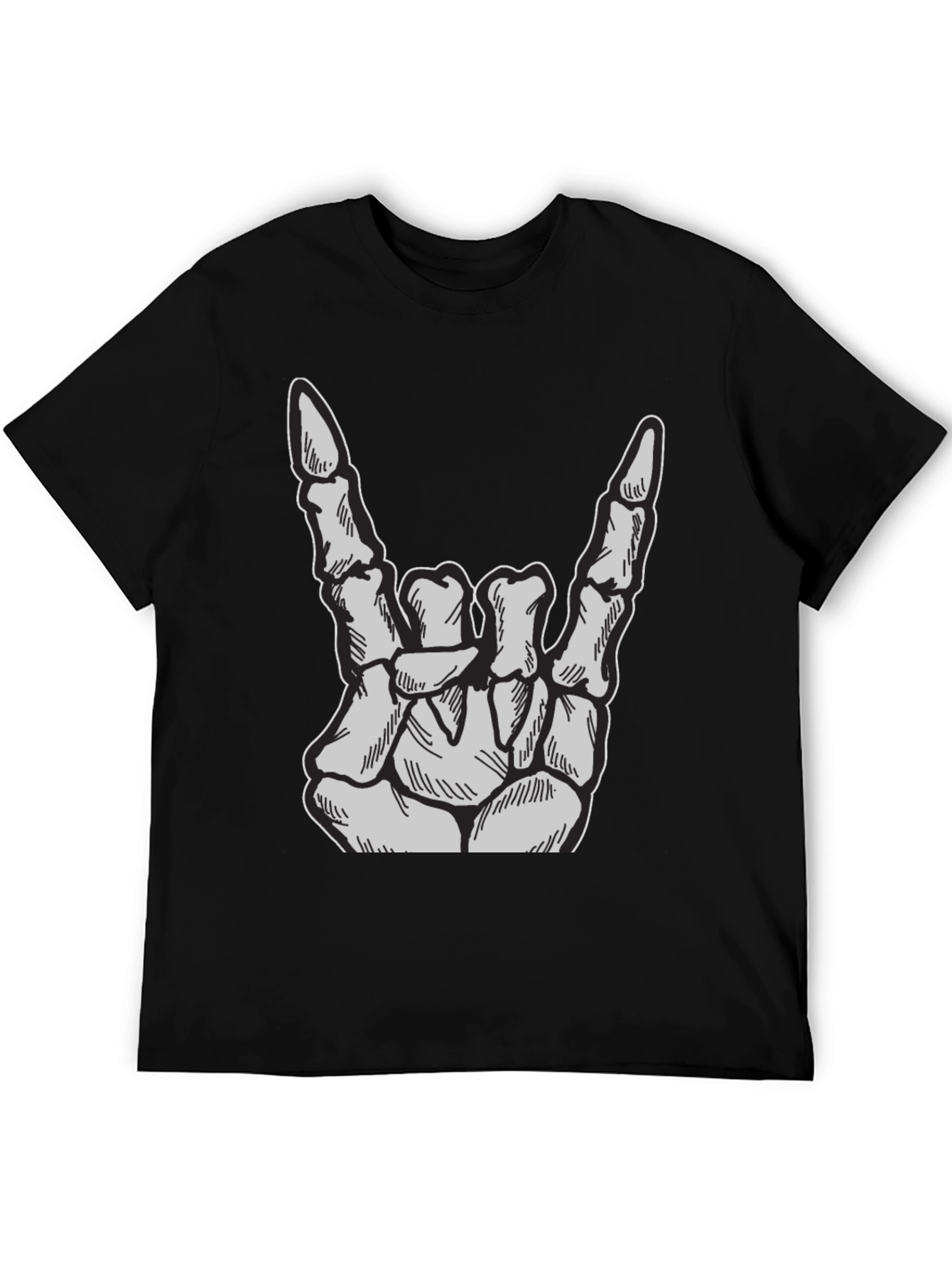 Rock On Skeleton Hand T-Shirt