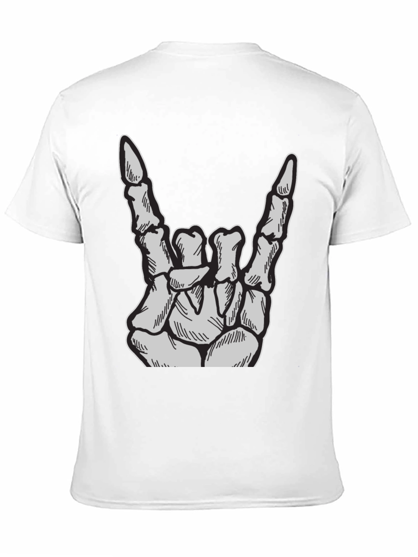 Rock On Skeleton Hand T-Shirt