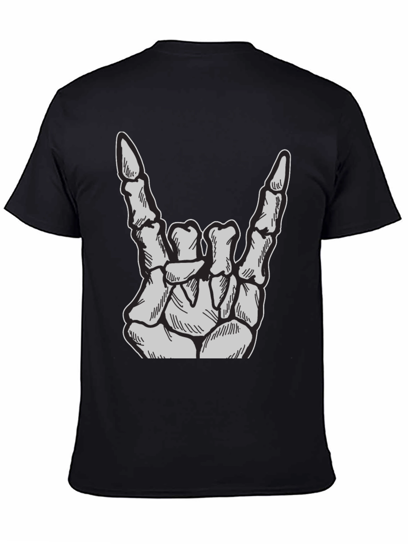 Rock On Skeleton Hand T-Shirt