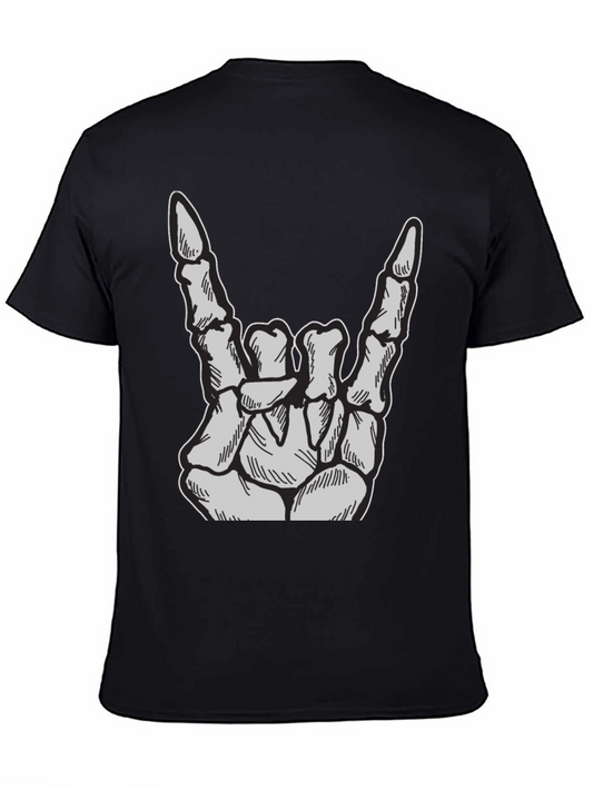 Rock On Skeleton Hand T-Shirt