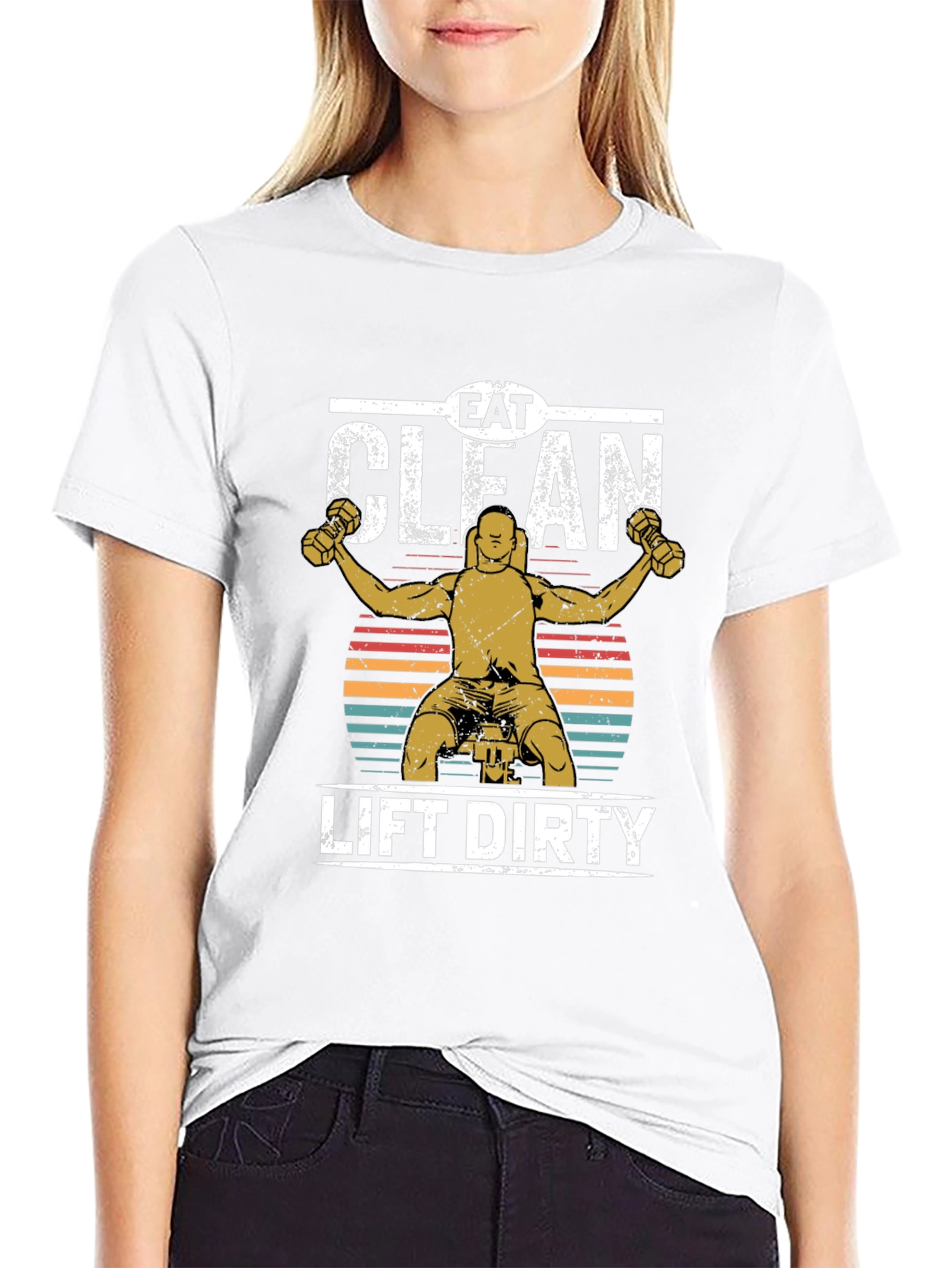 Eat Clean Lift Dirty Graphic Tee