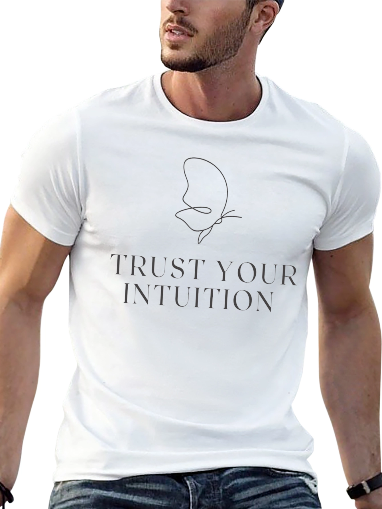 Trust Your Intuition Black Graphic Tee