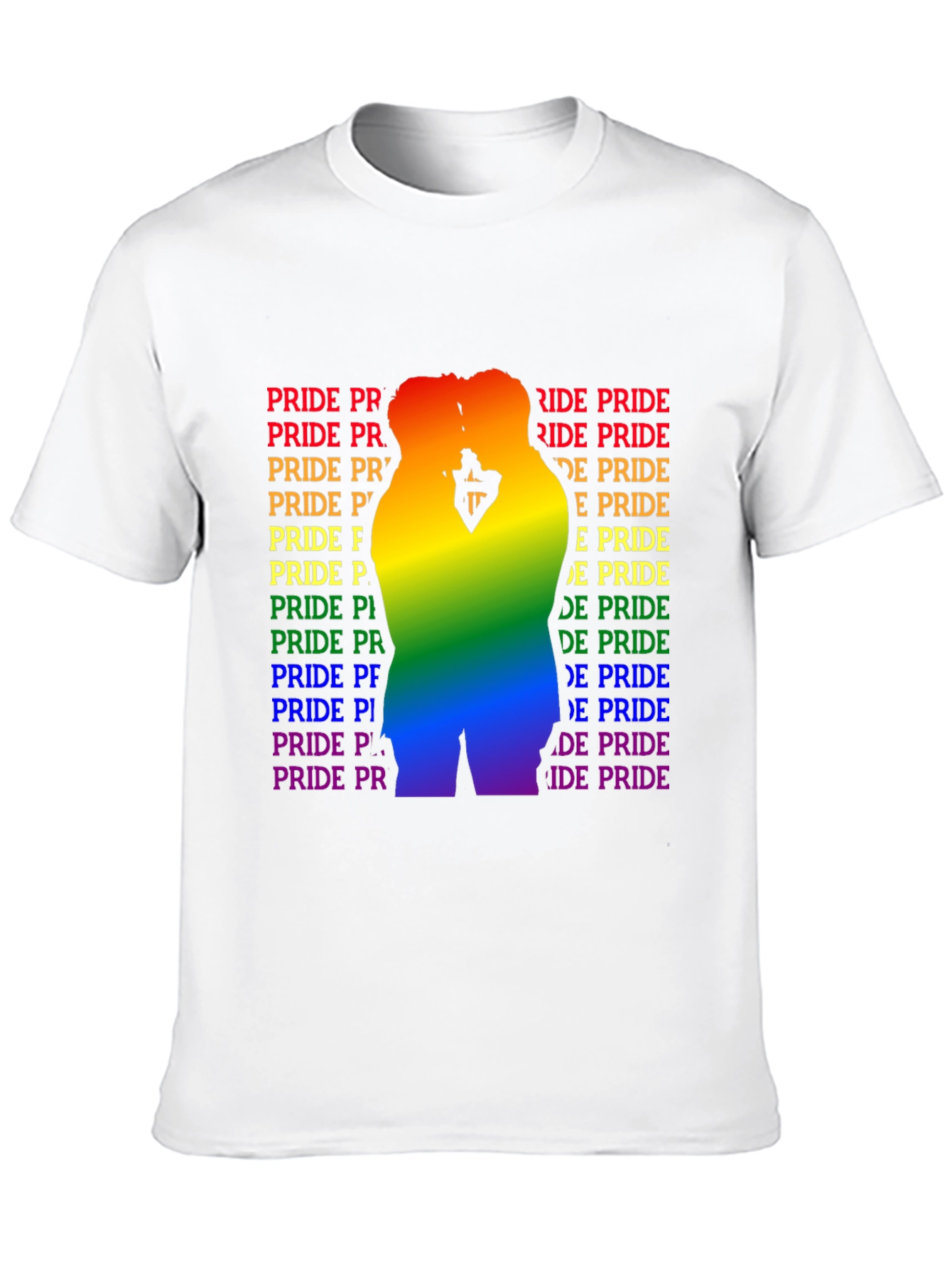 Pride Graphic Tee - Rainbow Silhouette