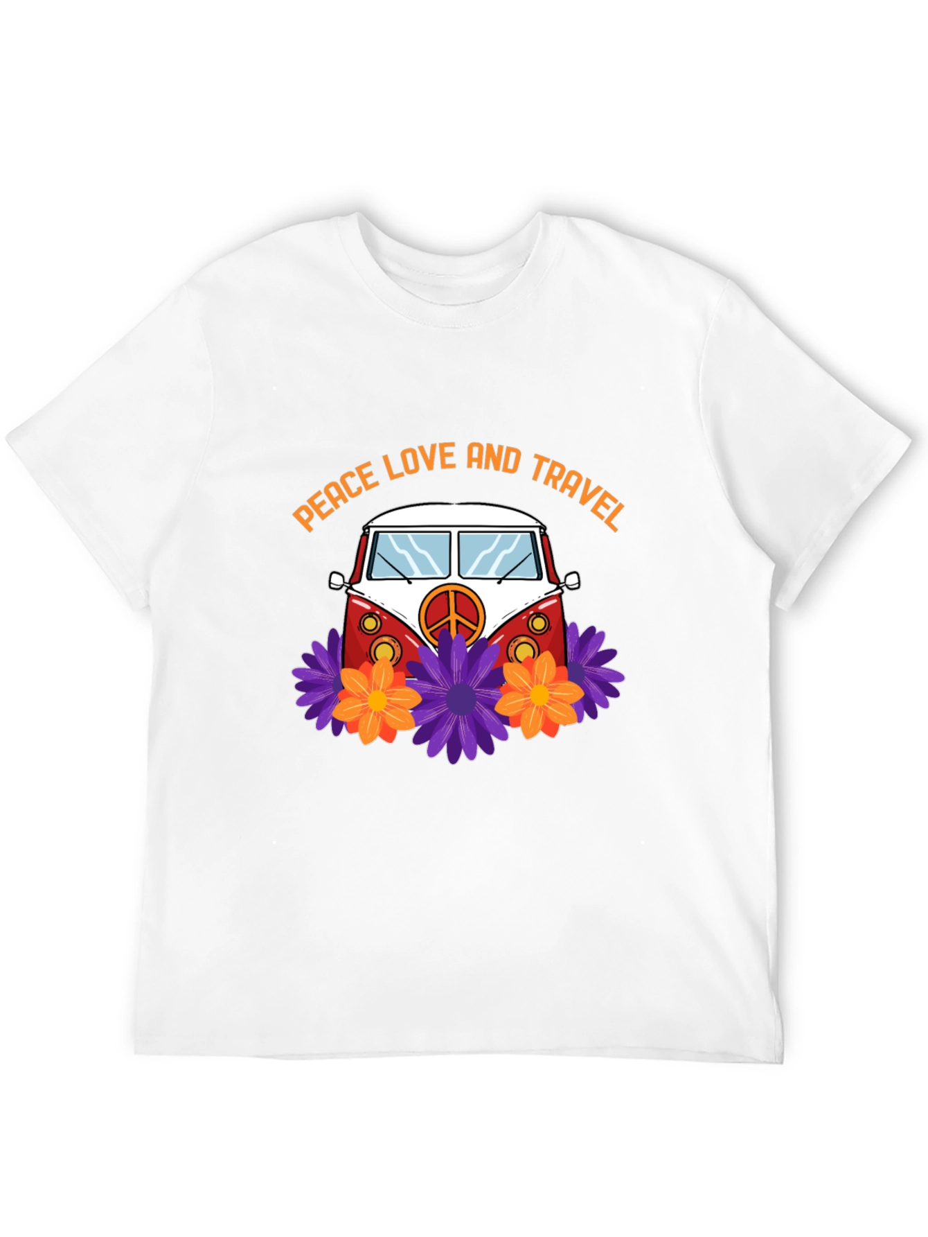 Peace Love & Travel Van Graphic T-Shirt