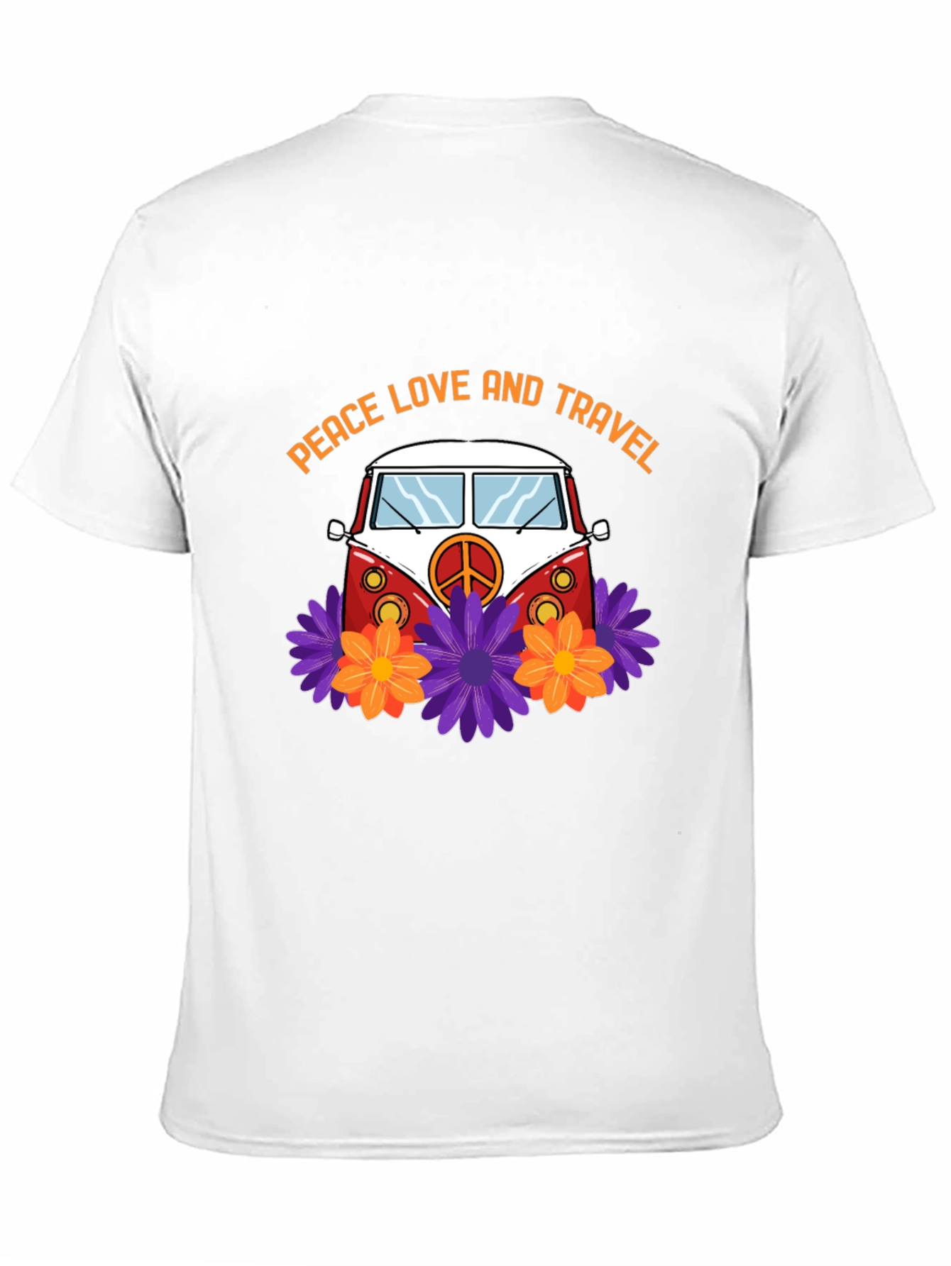 Peace Love & Travel Van Graphic T-Shirt