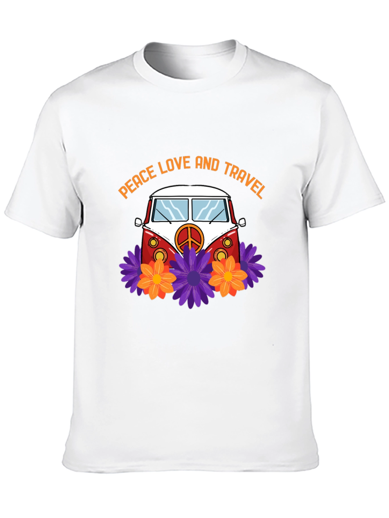 Peace Love & Travel Van Graphic T-Shirt