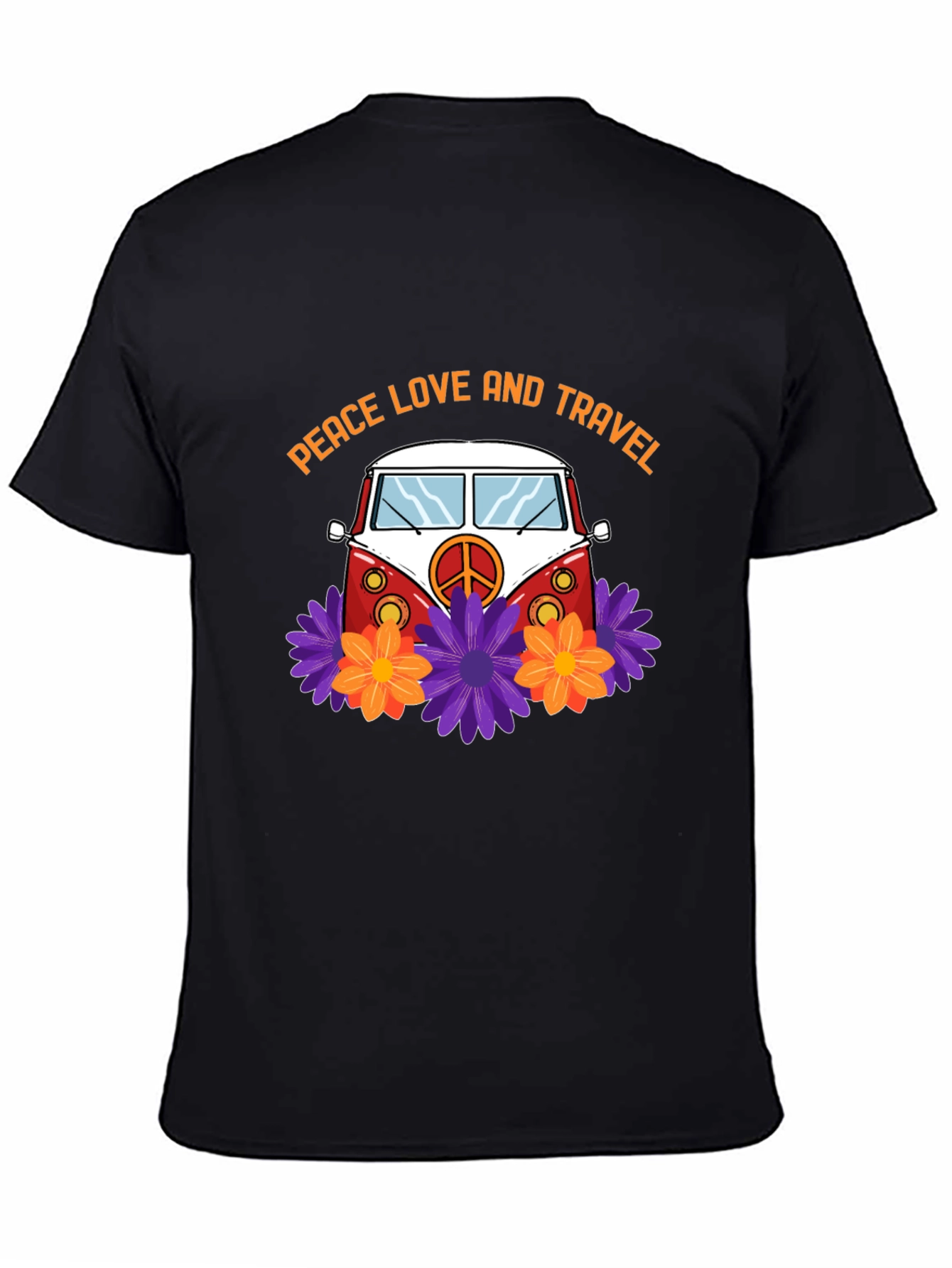 Peace Love & Travel Van Graphic T-Shirt
