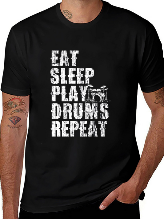 Eat Sleep Play Drums Repeat T-Shirt