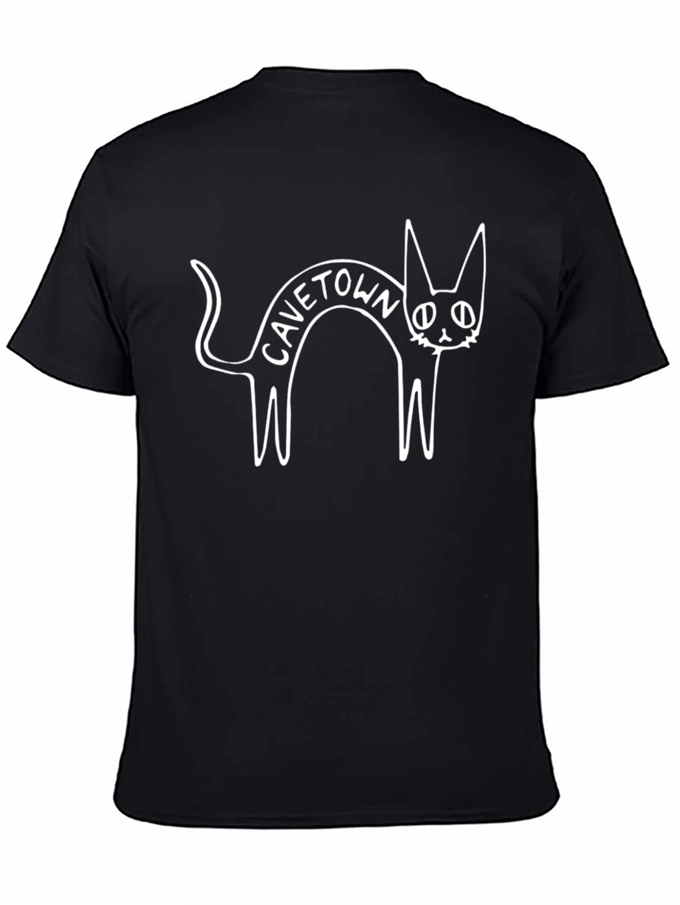 Cavetown Cat Graphic T-Shirt - Black
