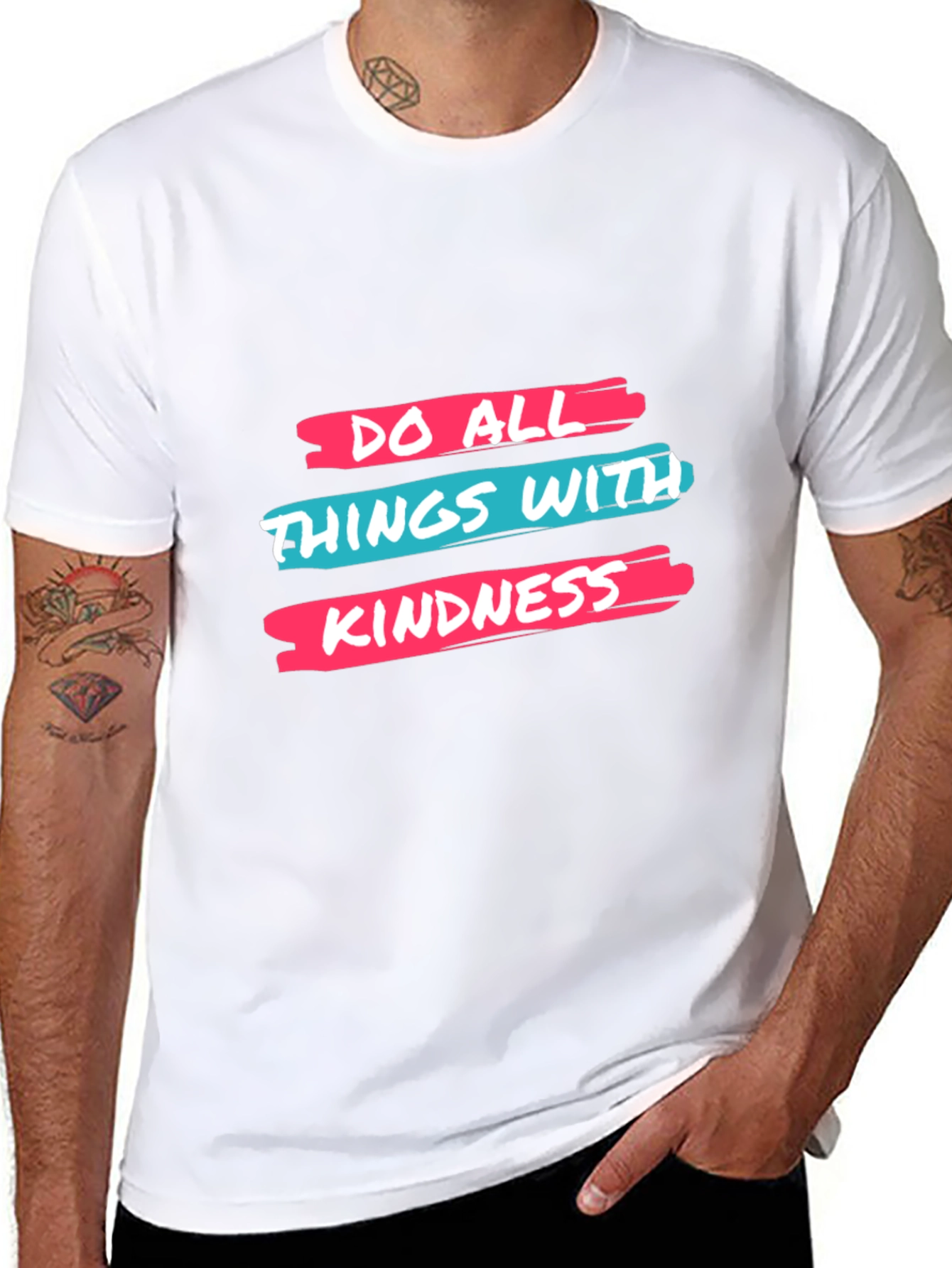 Kindness Graphic Tee - Black Cotton Blend