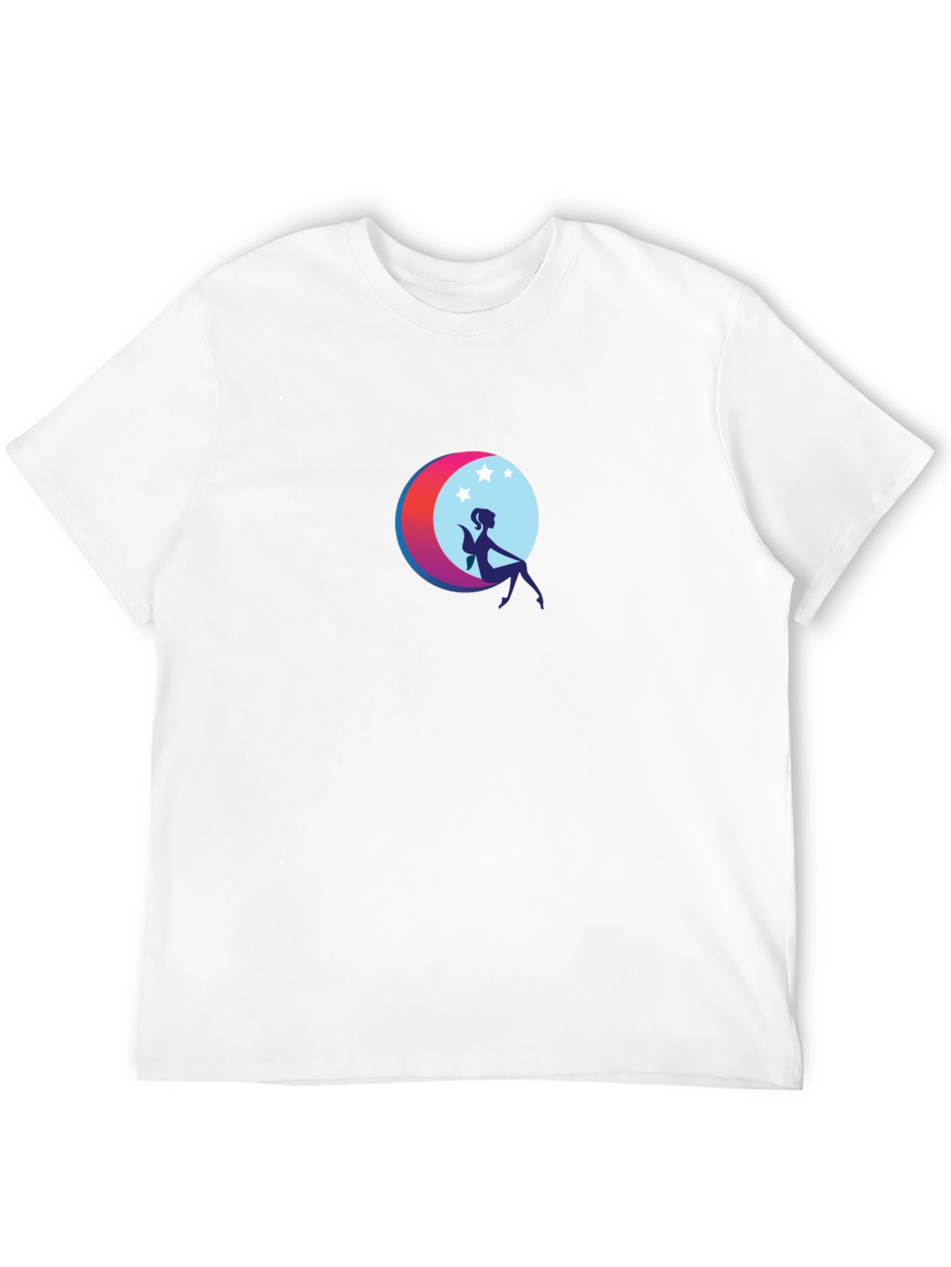 Moon Fairy Graphic Black T-Shirt