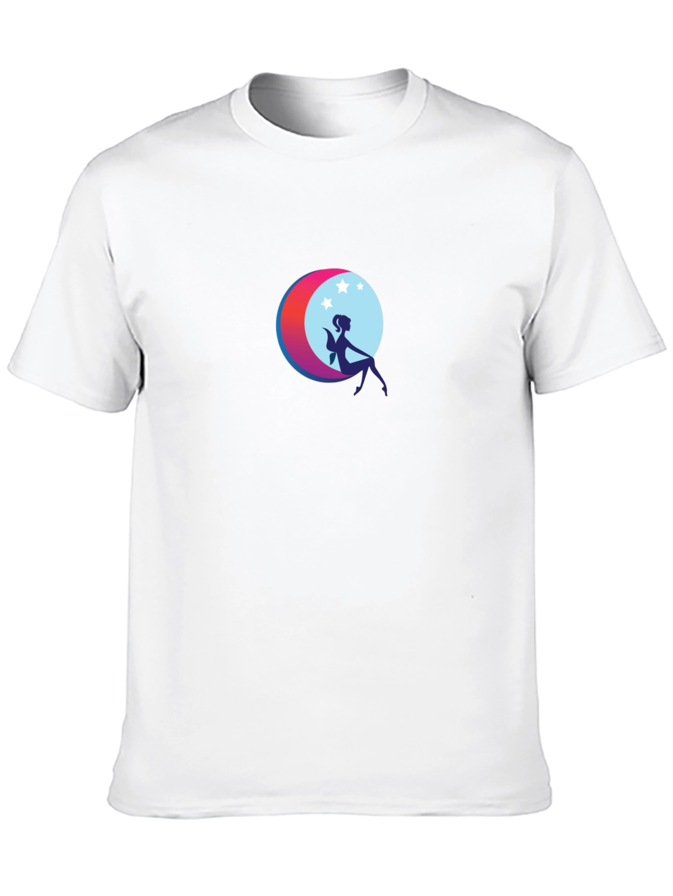 Moon Fairy Graphic Black T-Shirt