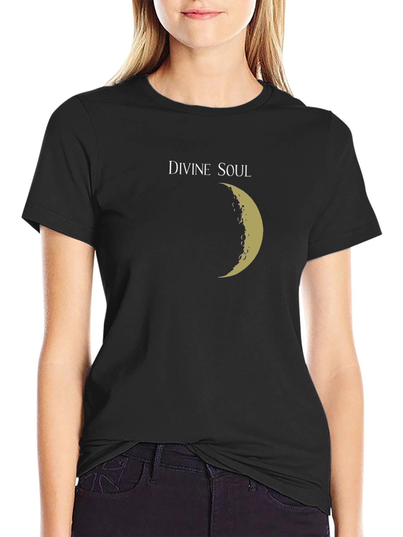 Divine Soul Black Graphic Tee