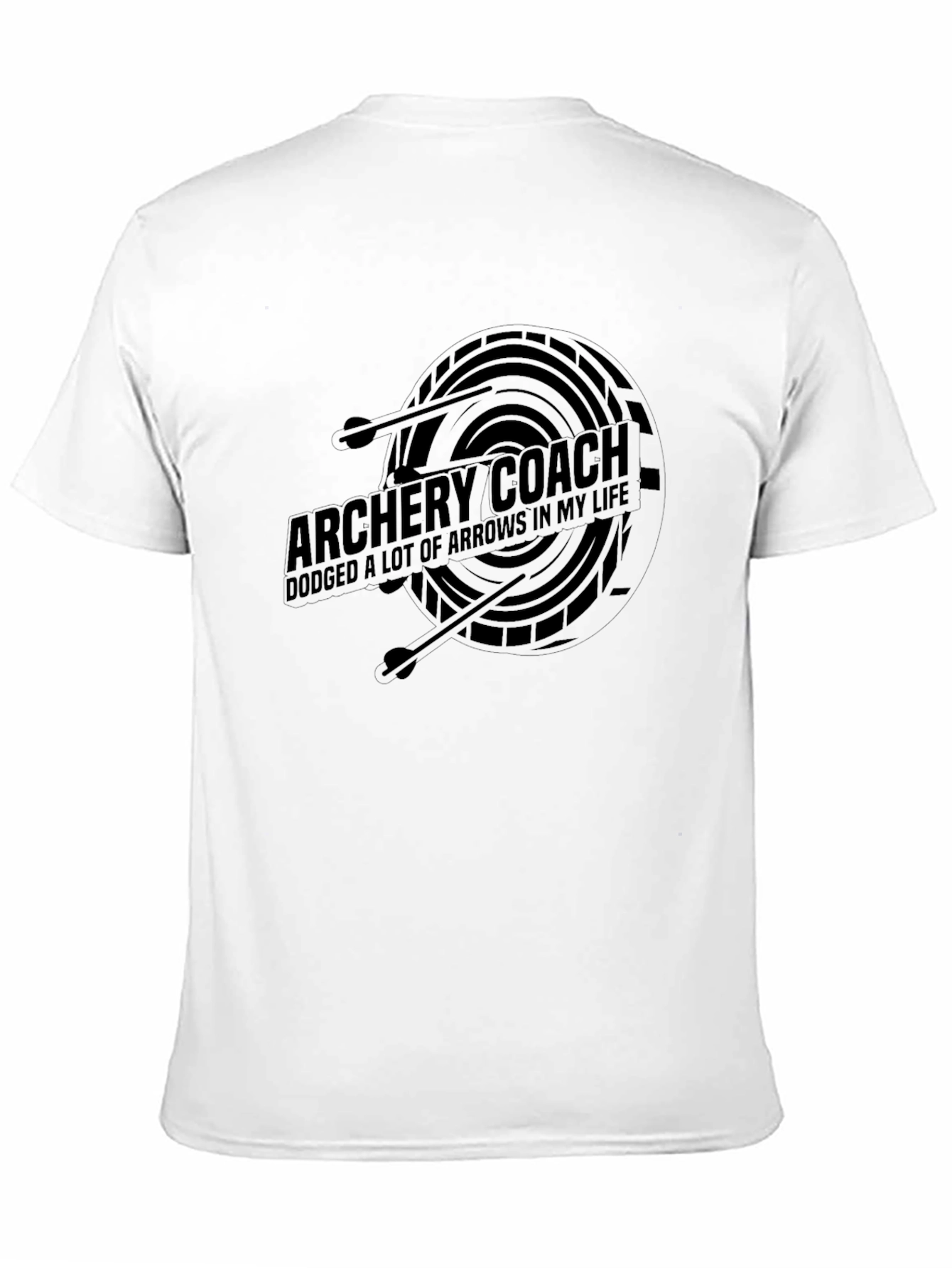 Archery Coach Arrow Dodge Graphic T-Shirt