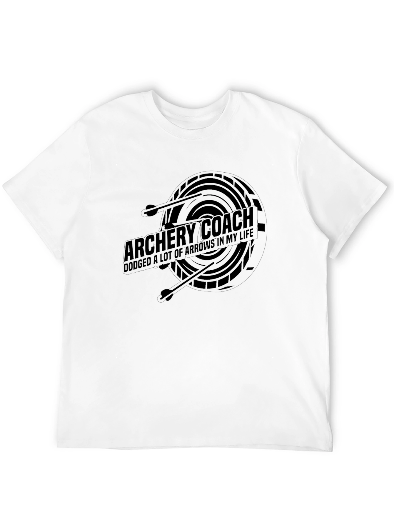Archery Coach Arrow Dodge Graphic T-Shirt