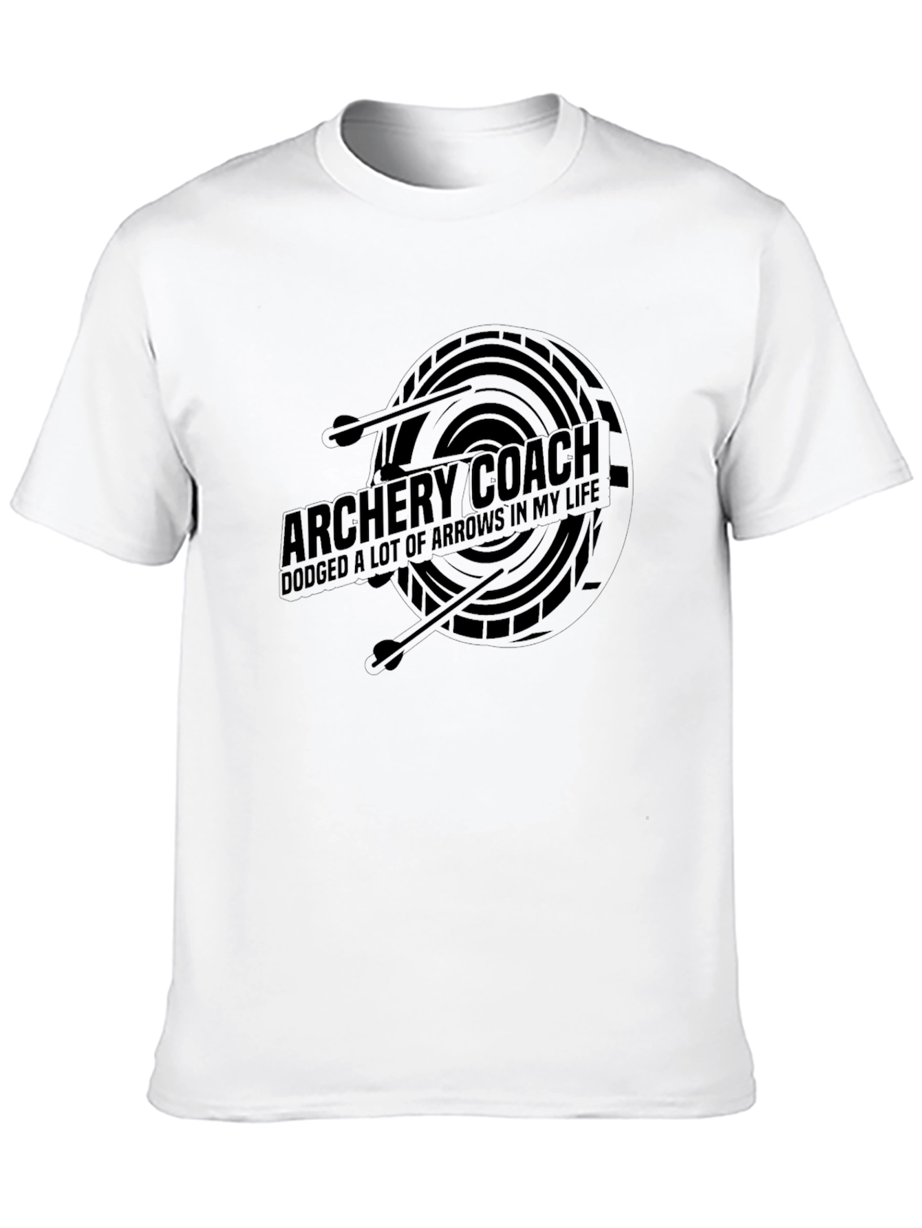Archery Coach Arrow Dodge Graphic T-Shirt