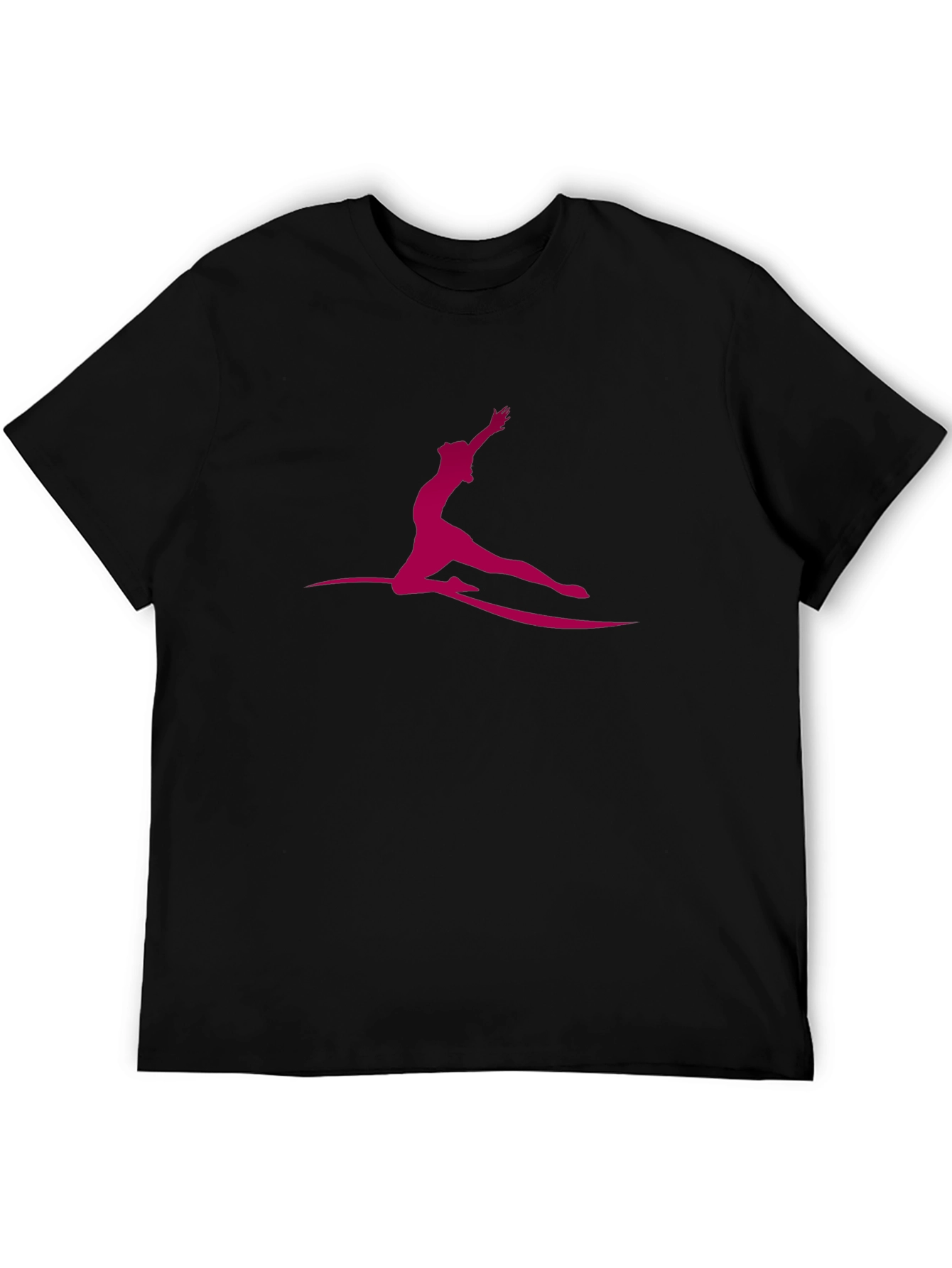 Silhouette Gymnast Black T-Shirt