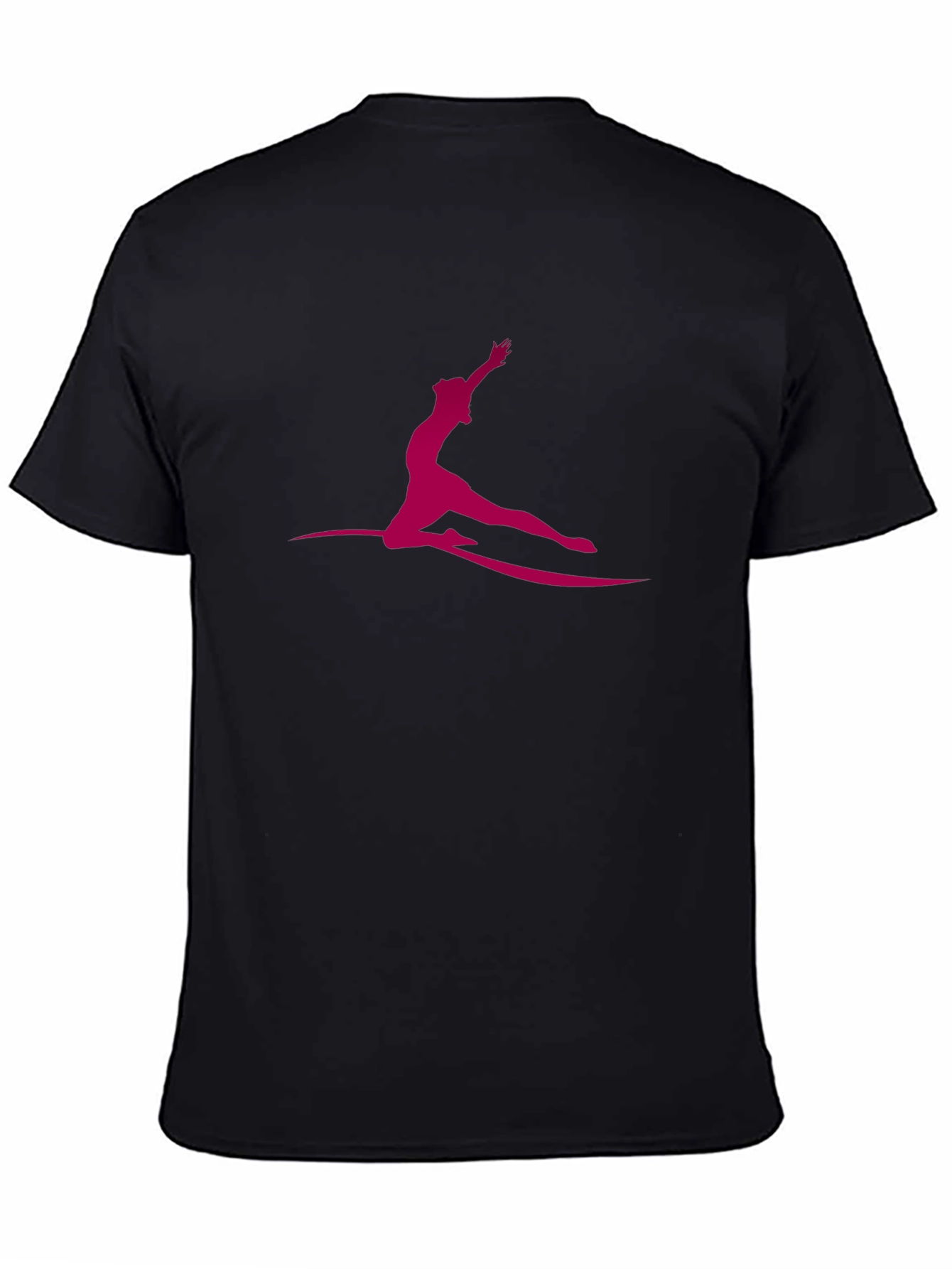Silhouette Gymnast Black T-Shirt