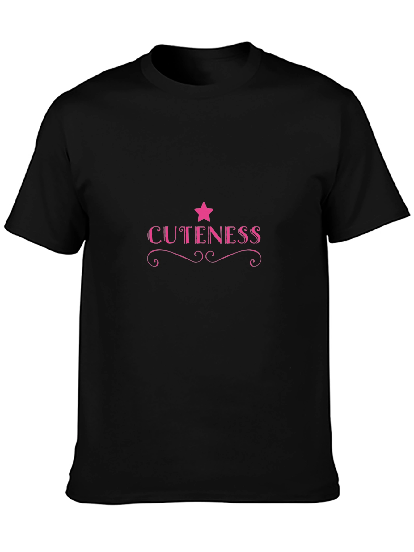 Cuteness Graphic Tee - Pink Star Design