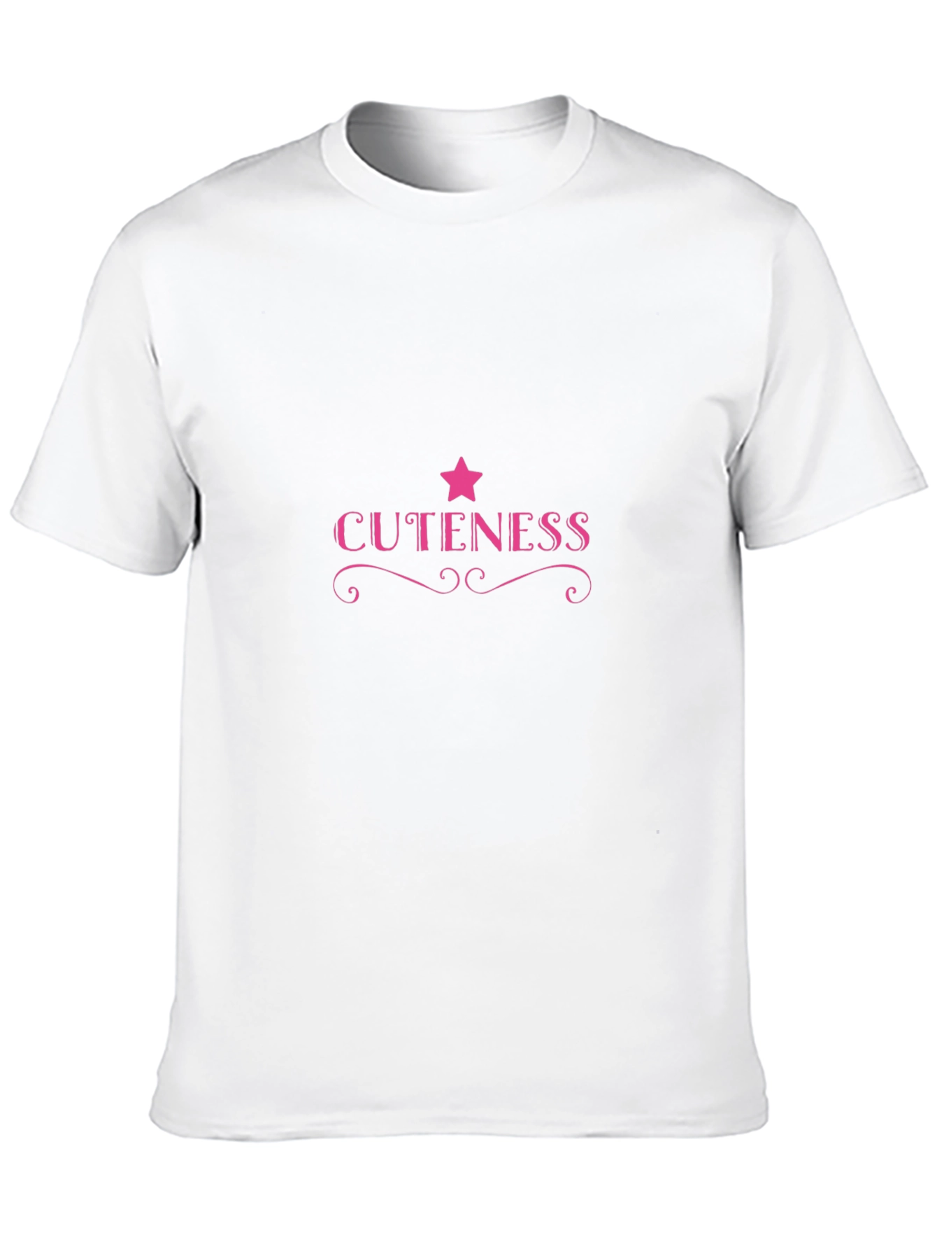 Cuteness Graphic Tee - Pink Star Design