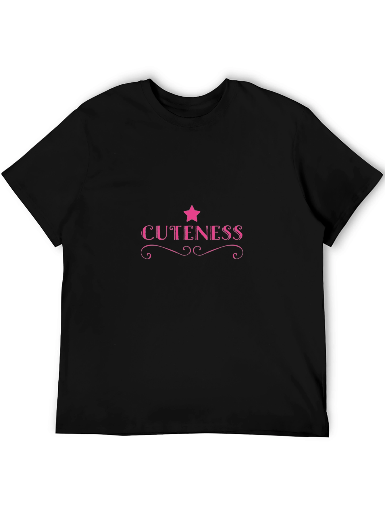 Cuteness Graphic Tee - Pink Star Design