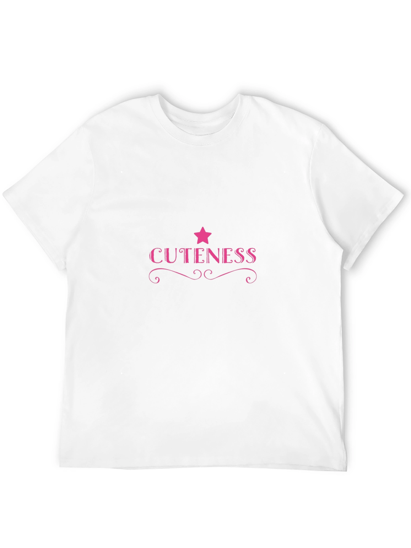 Cuteness Graphic Tee - Pink Star Design