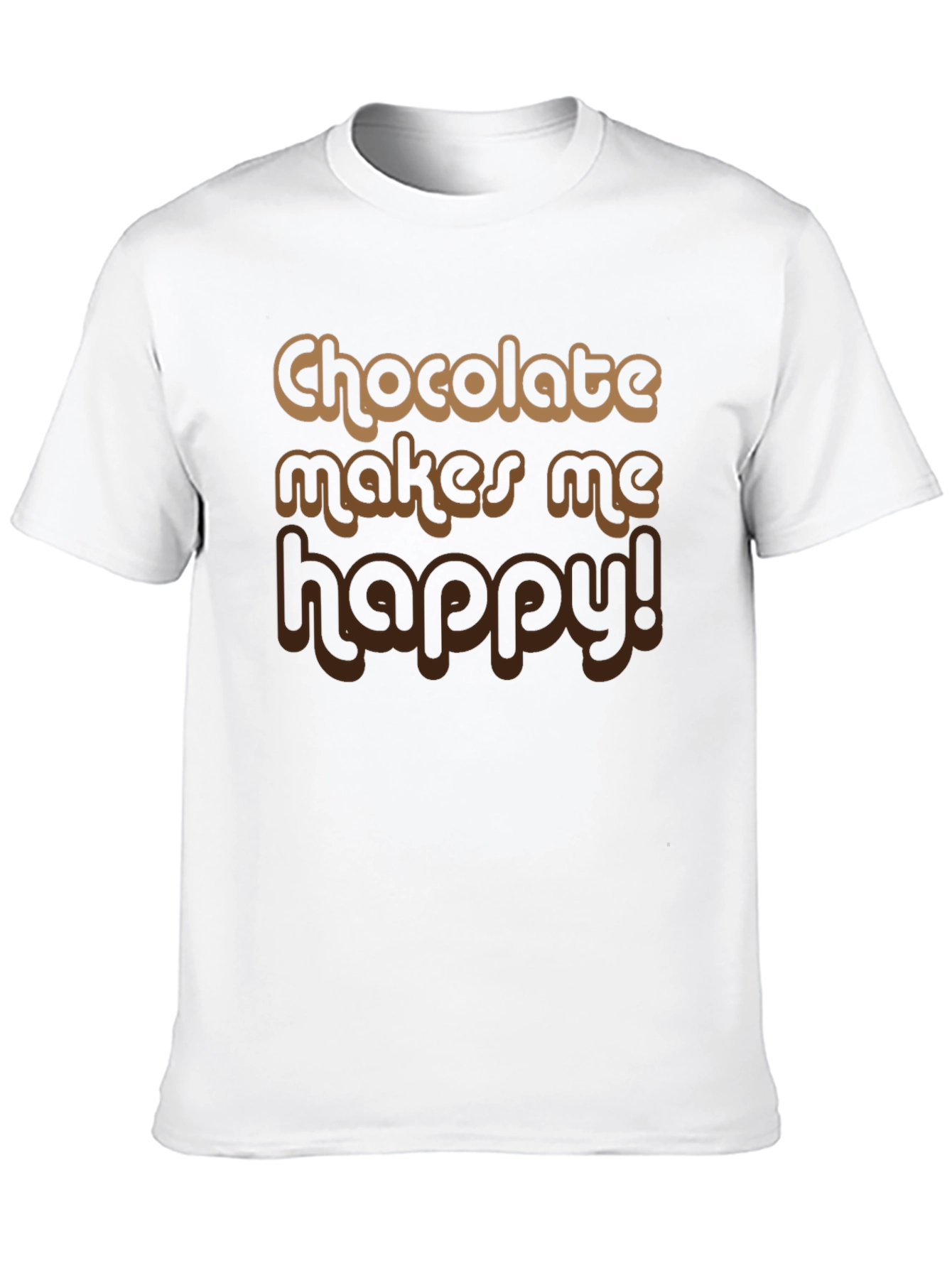 Chocolate Makes Me Happy Graphic Tee
