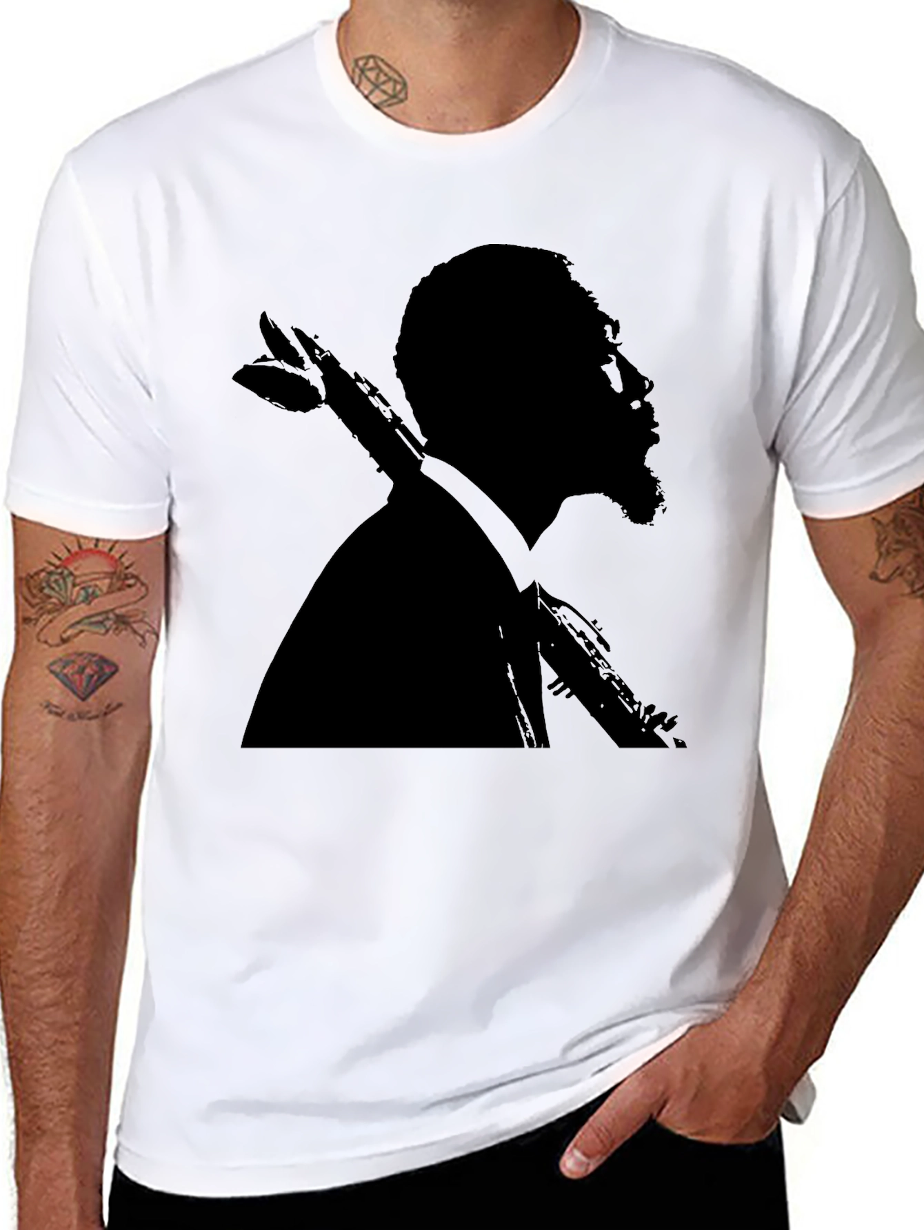 Saxophone Silhouette T-Shirt