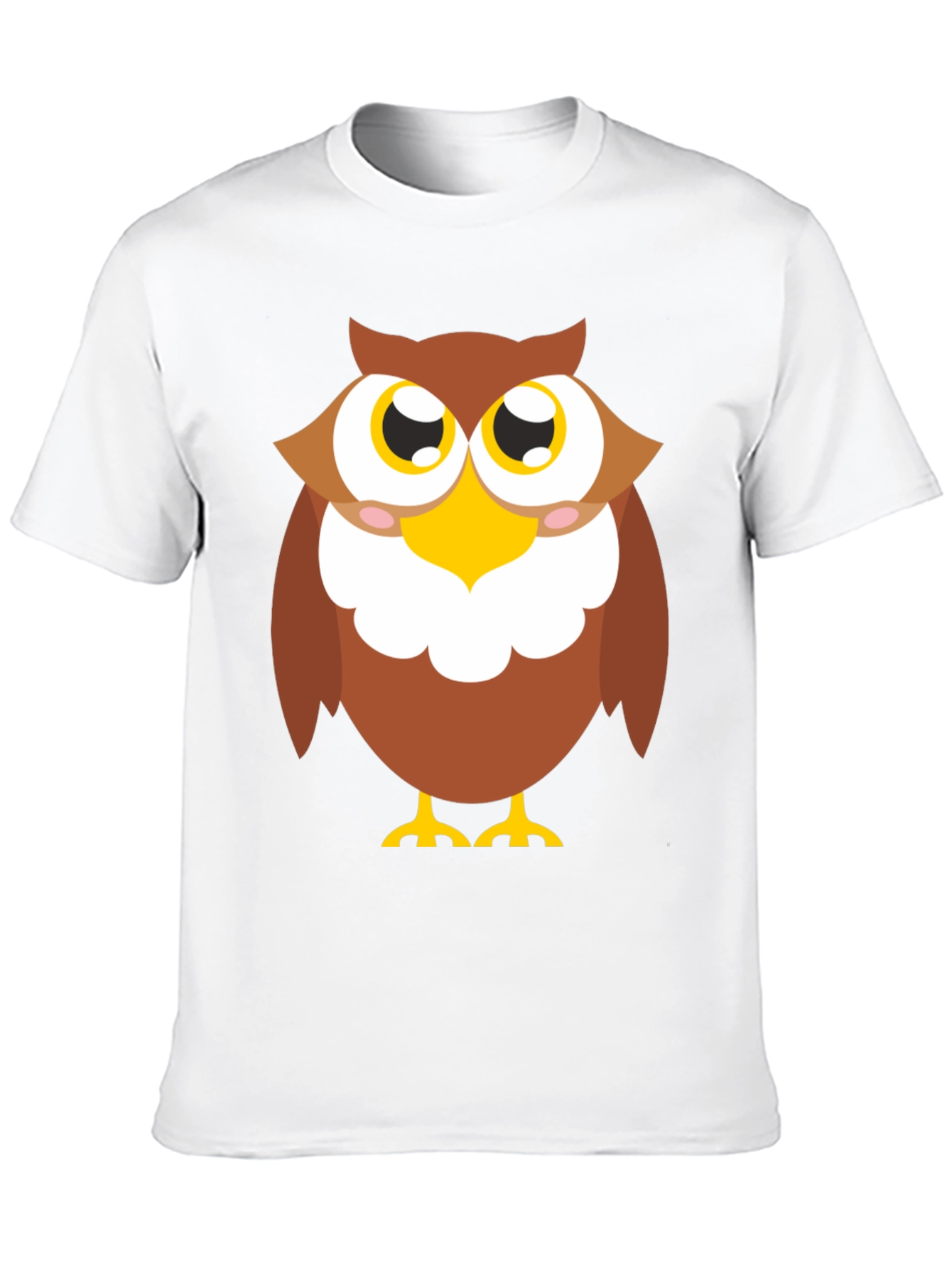 Cute Owl Graphic T-Shirt - Black Cotton Tee