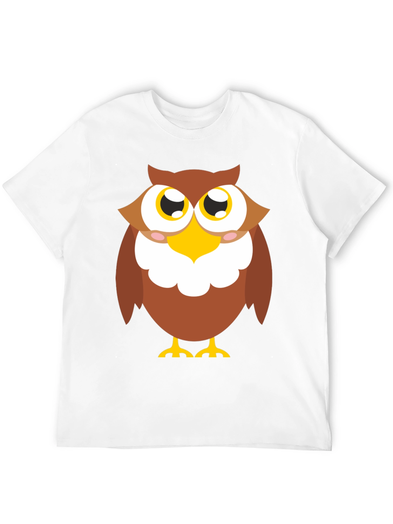 Cute Owl Graphic T-Shirt - Black Cotton Tee