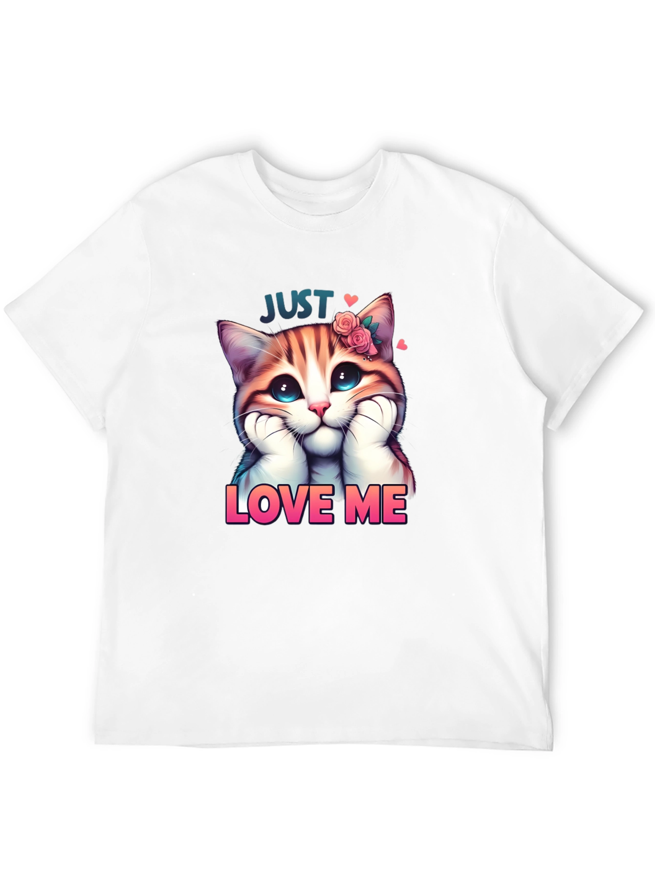 Cute Kitten Just Love Me Graphic Tee