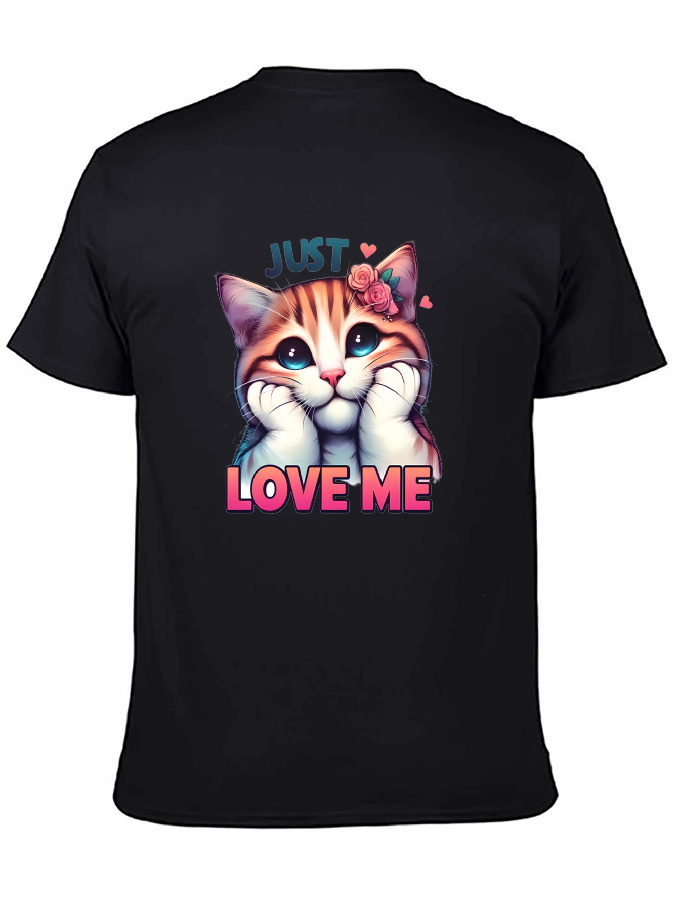 Cute Kitten Just Love Me Graphic Tee