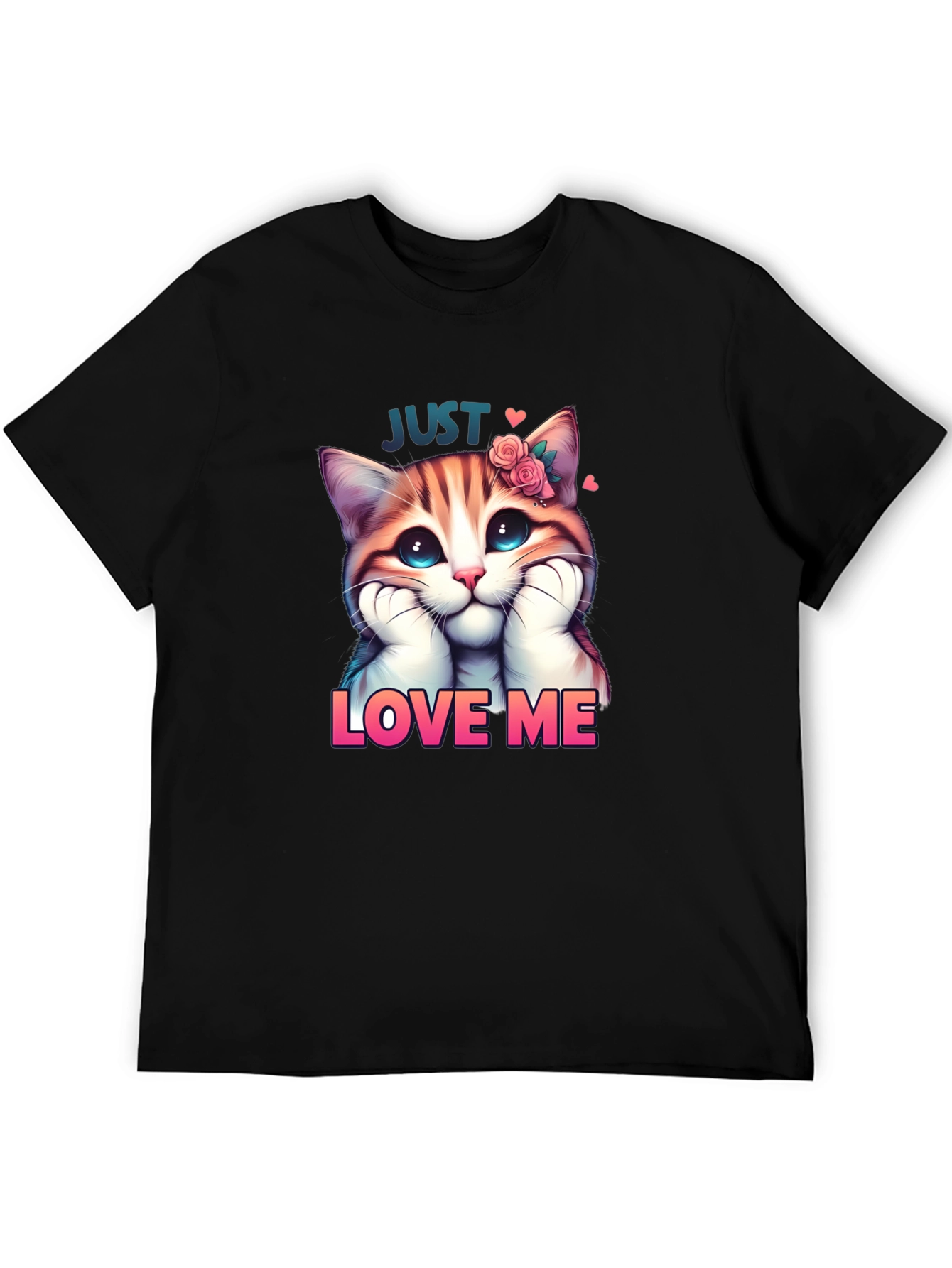 Cute Kitten Just Love Me Graphic Tee