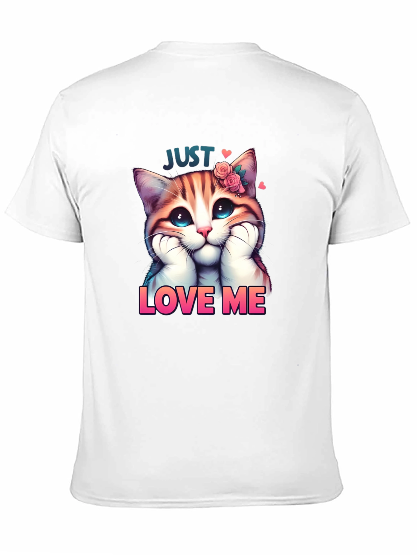 Cute Kitten Just Love Me Graphic Tee