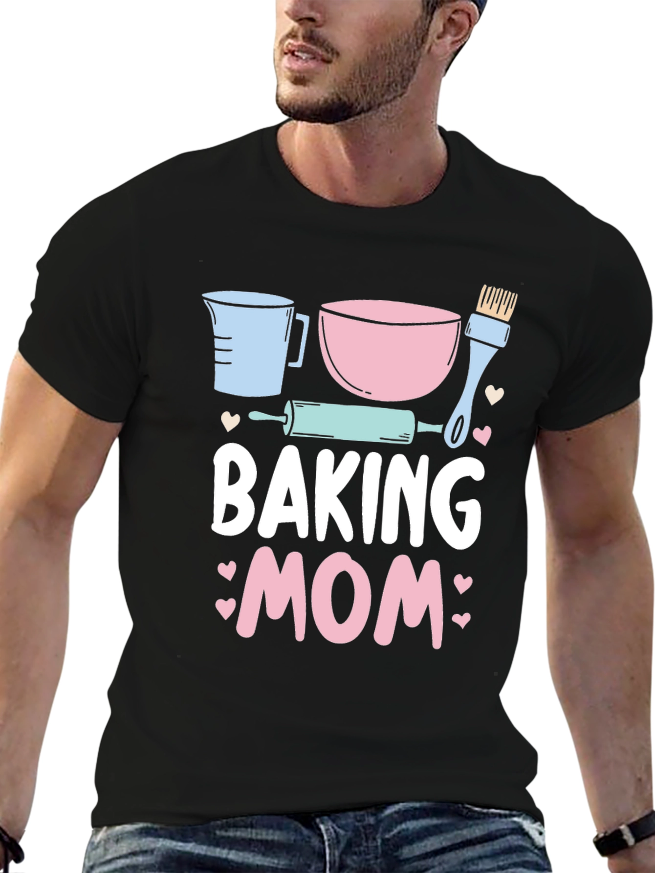Baking Mom Graphic T-Shirt Cute Baking Design