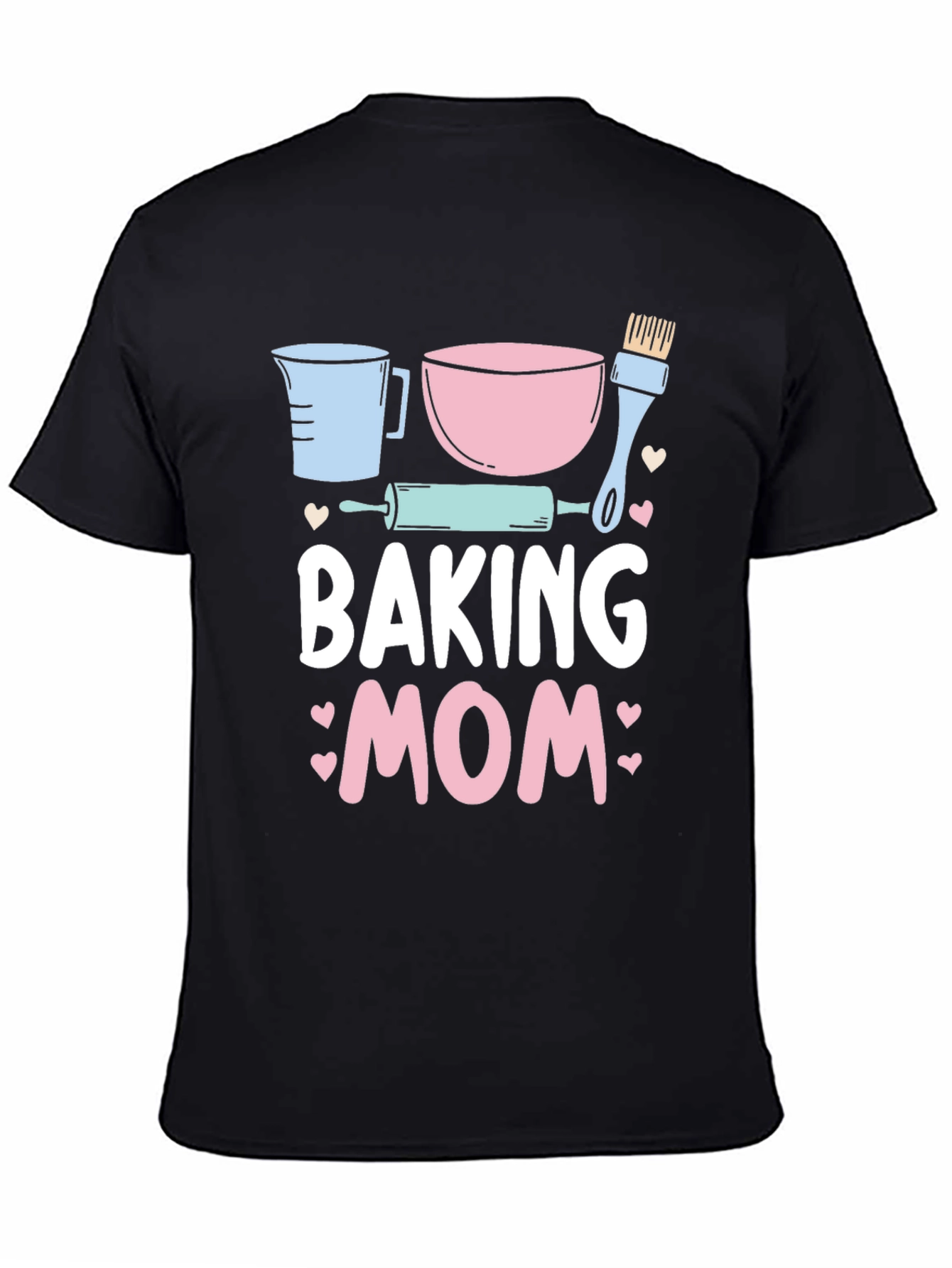 Baking Mom Graphic T-Shirt Cute Baking Design