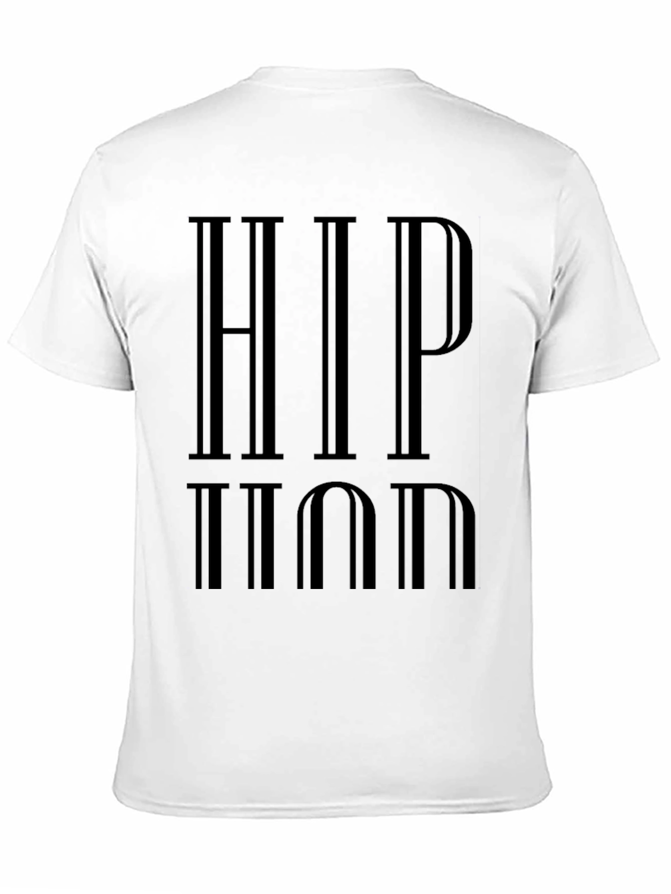 HIP HOP Graphic Print Black Tee Shirt