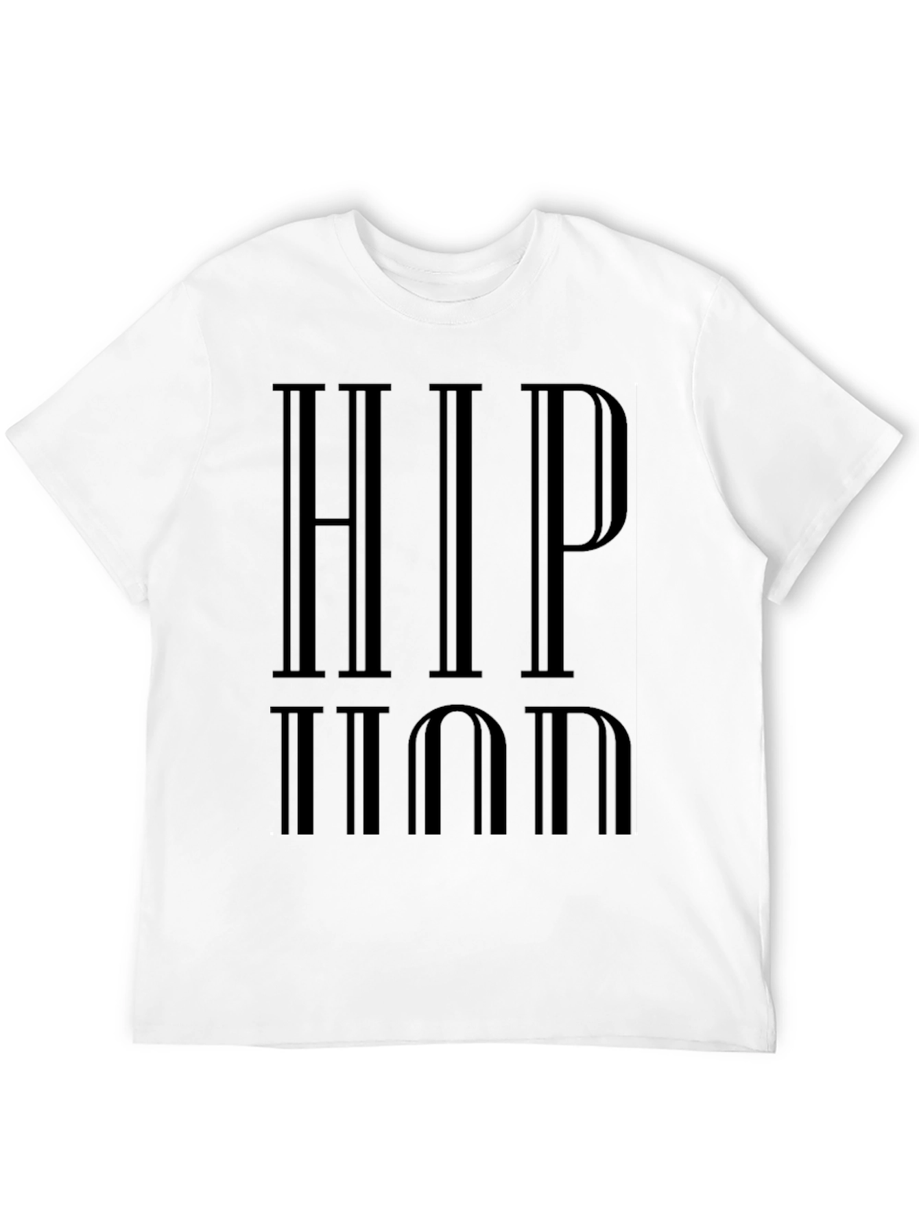 HIP HOP Graphic Print Black Tee Shirt