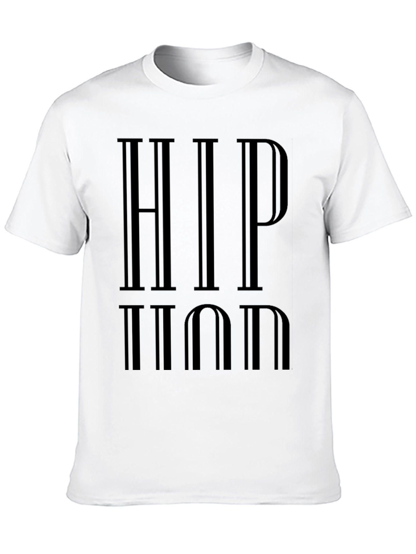 HIP HOP Graphic Print Black Tee Shirt