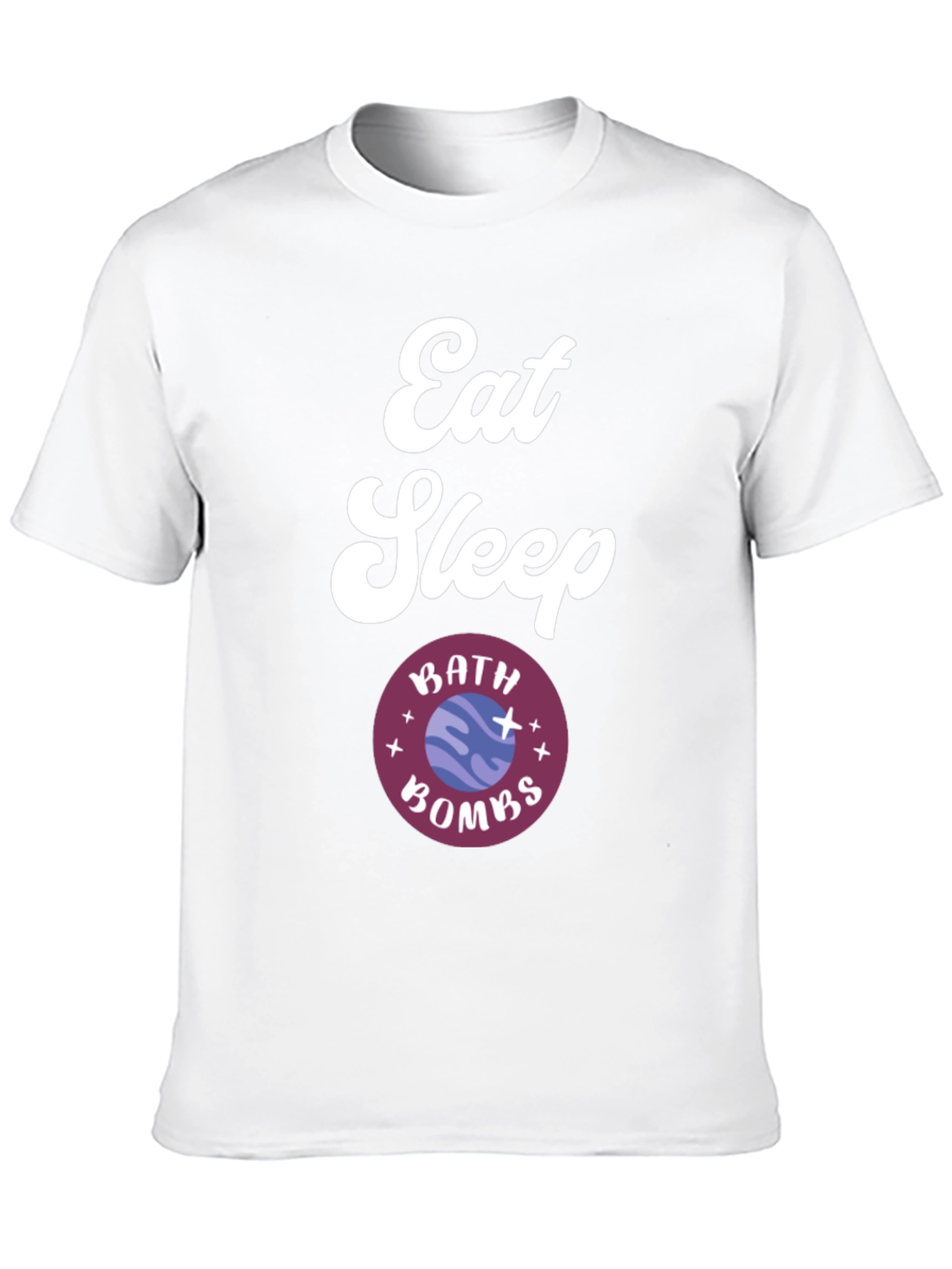 Eat Sleep Bath Bombs Black Graphic Tee