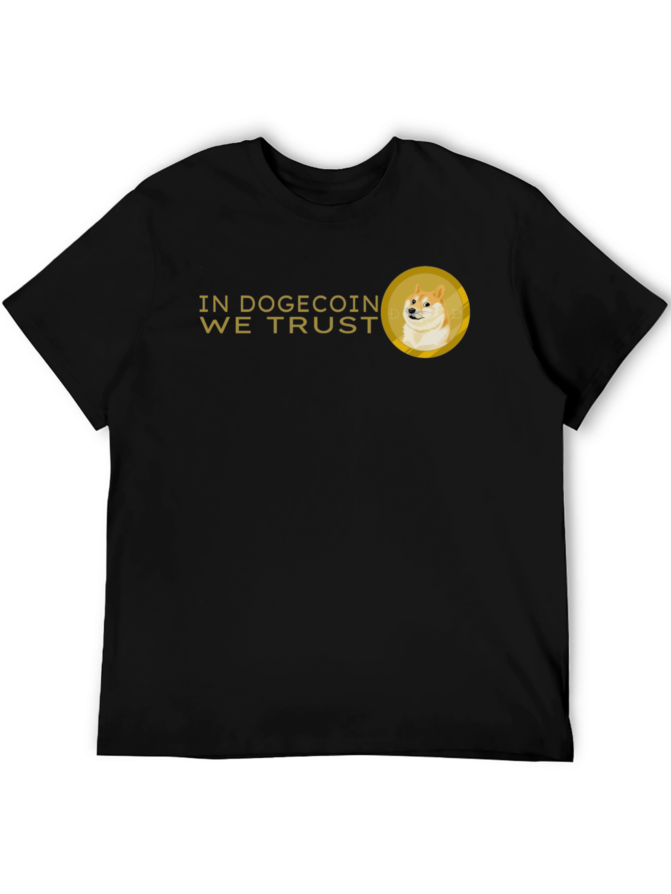 Dogecoin We Trust Black T-Shirt