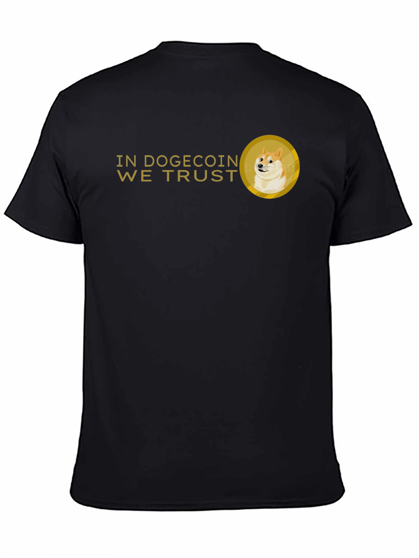 Dogecoin We Trust Black T-Shirt