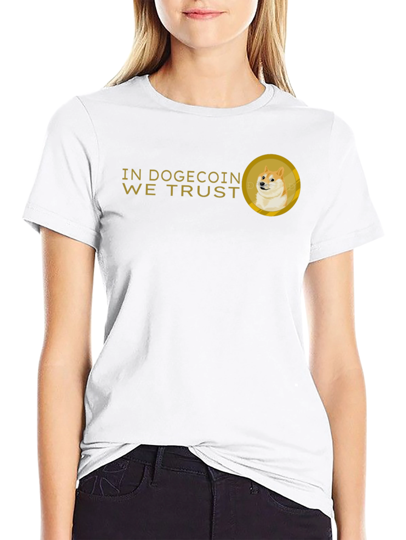 Dogecoin We Trust Black T-Shirt