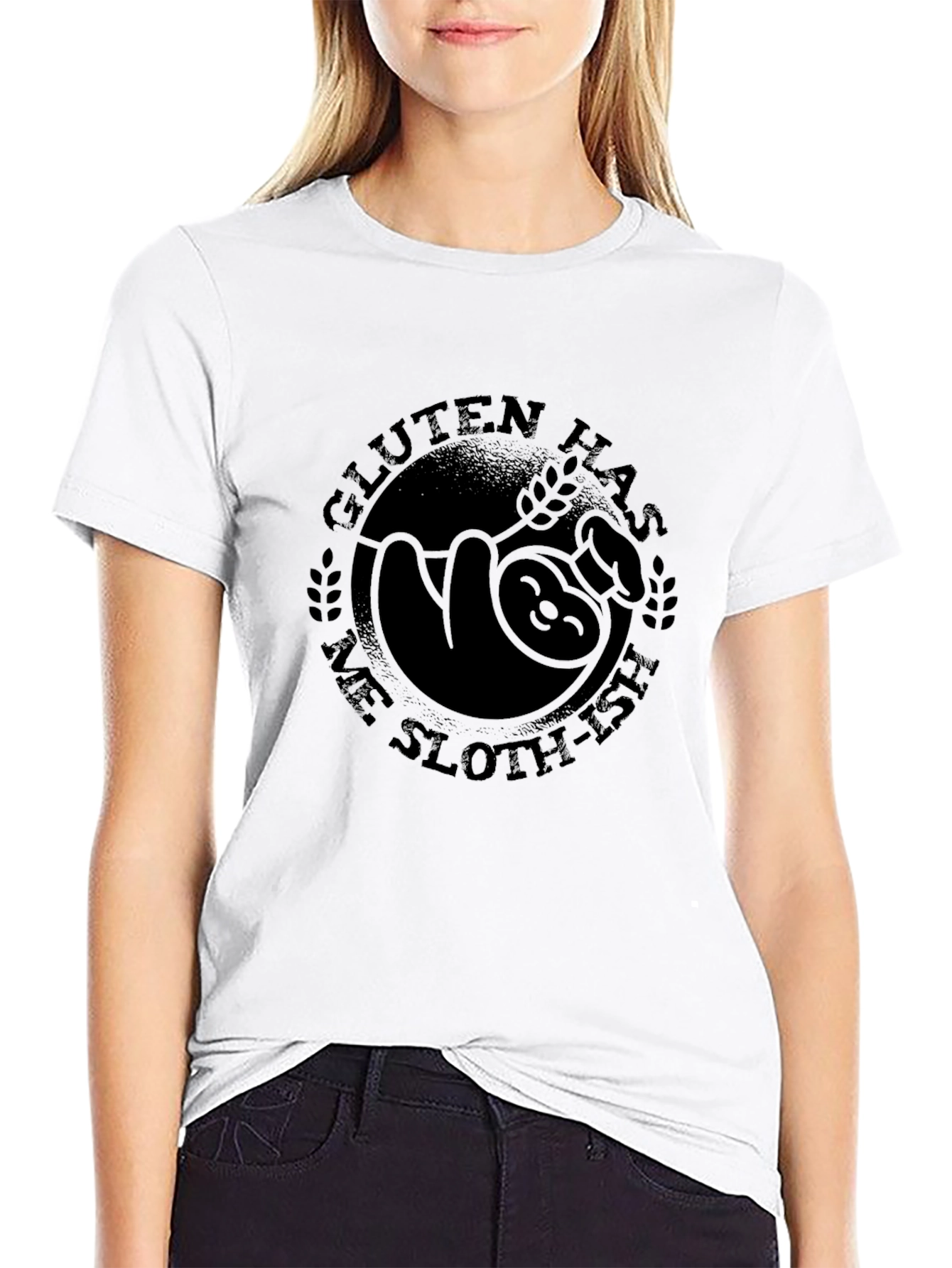 Gluten Has Me Sloth-Ish T-Shirt - Funny Tee