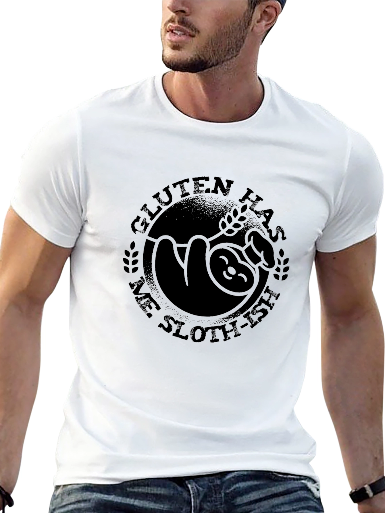 Gluten Has Me Sloth-Ish T-Shirt - Funny Tee