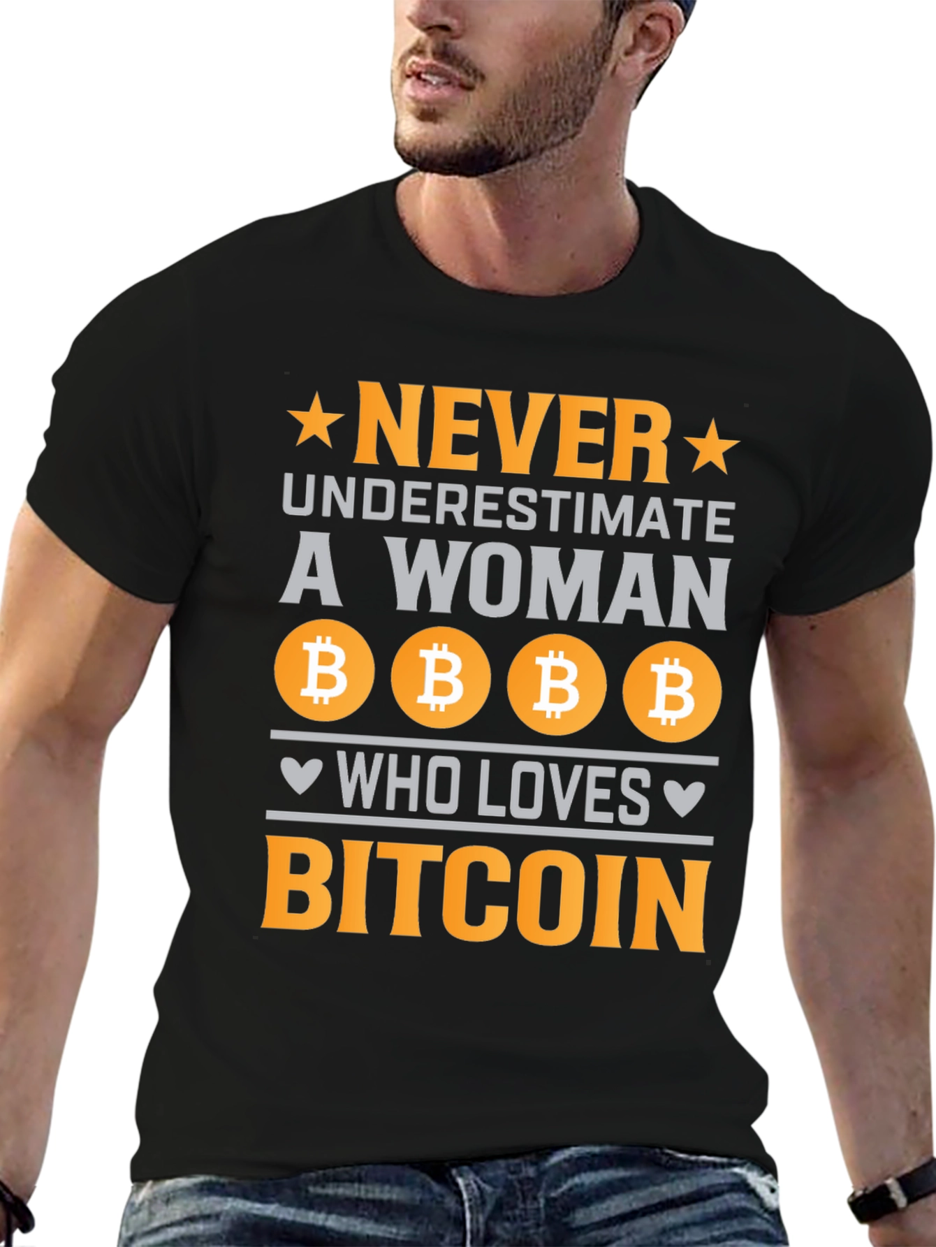 Never Underestimate Bitcoin Lover T-Shirt